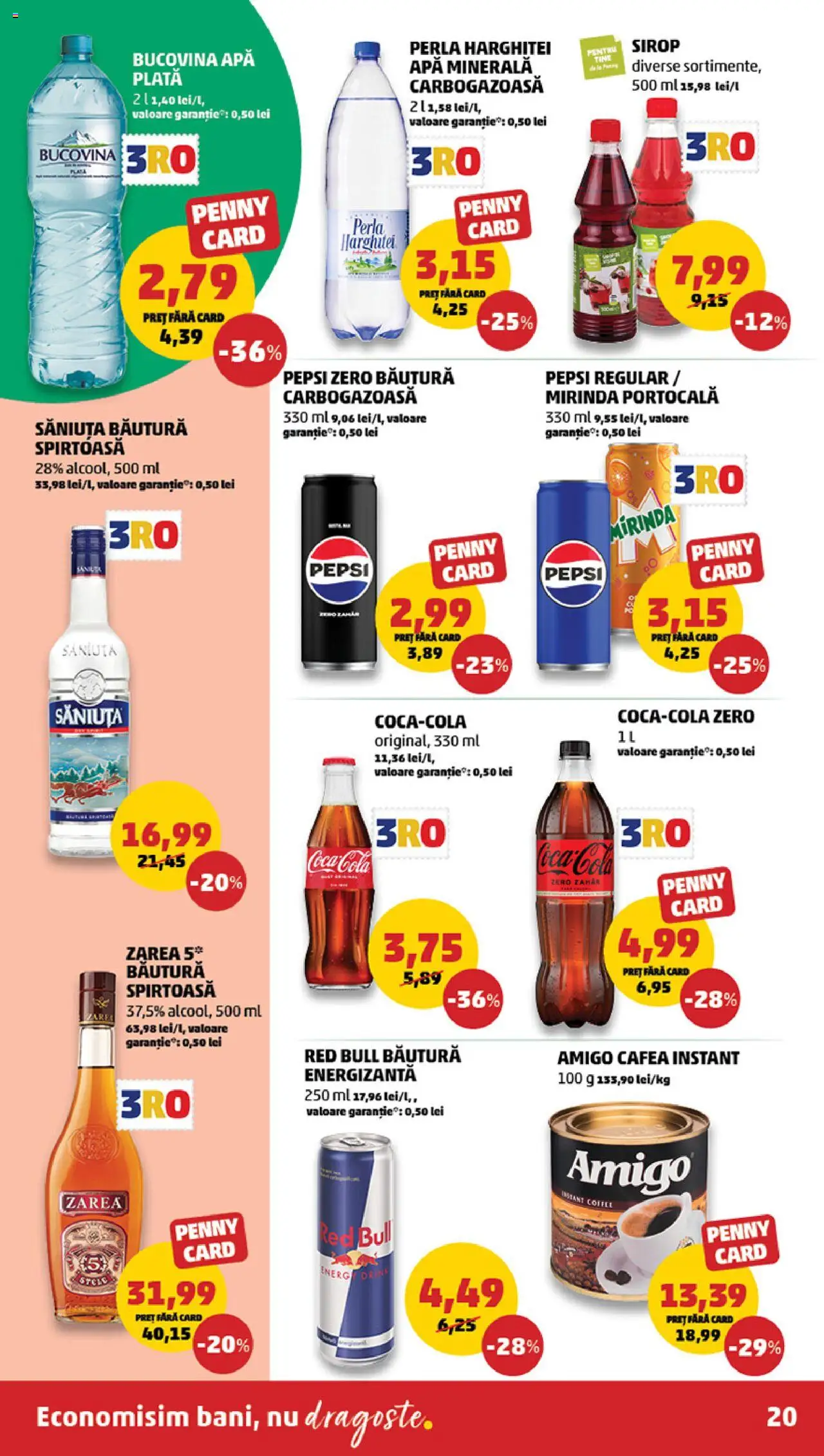 Catalog PENNY Market 1 - 6 Octombrie 2025 | Pagina 20 | Produse: Köpek Sabunu, Cafea, Băutură energizantă, Apă