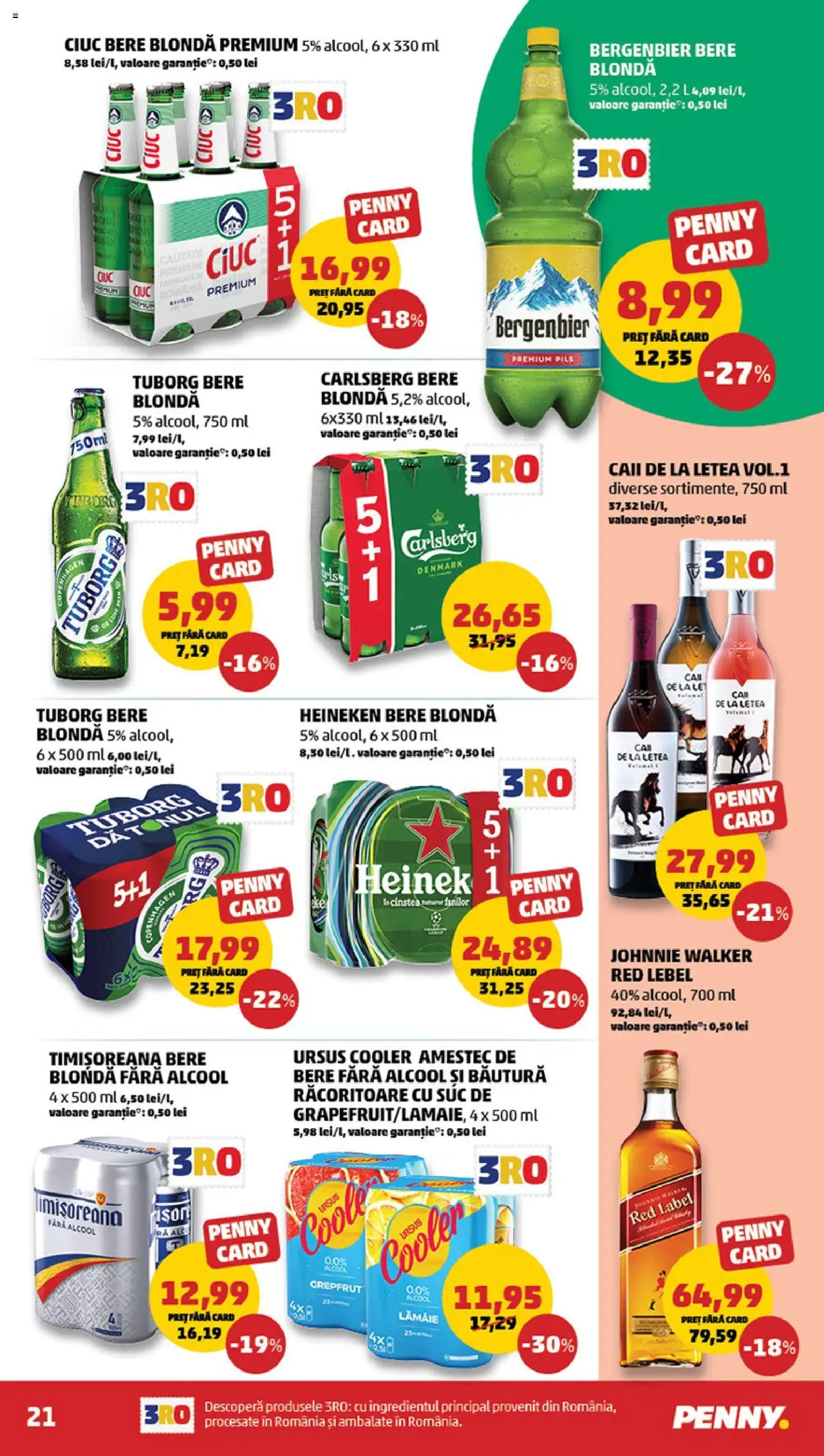 Catalog PENNY Market 1 - 6 Octombrie 2025 | Pagina 21 | Produse: Suc, Bere, Cocktail, Plastik Kulübe