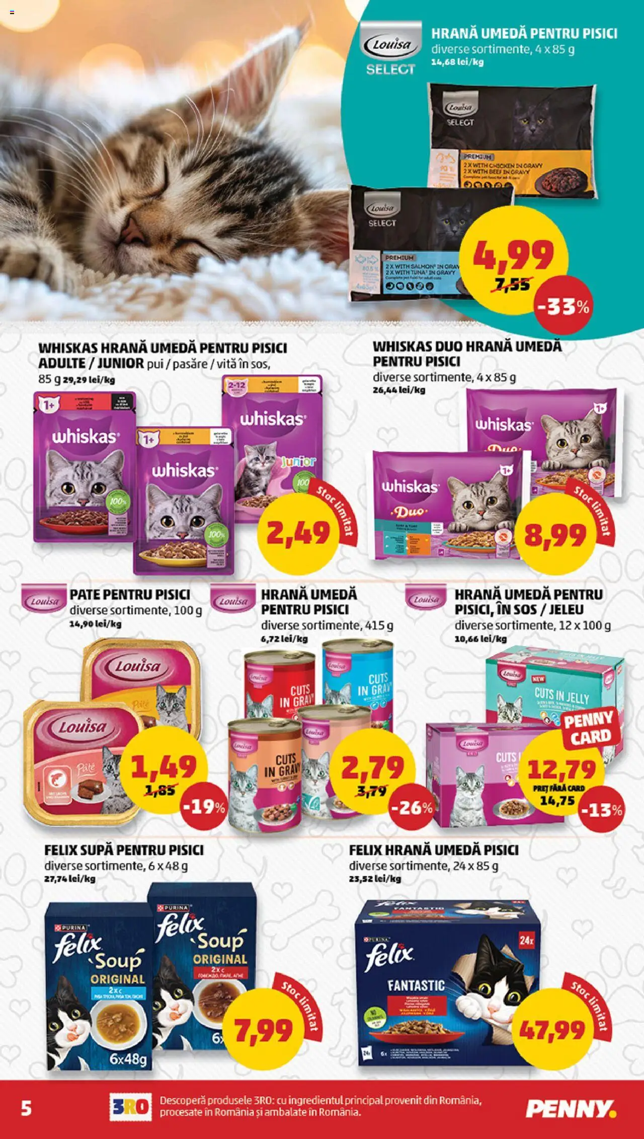 Catalog PENNY Market 1 - 6 Octombrie 2025 | Pagina 5 | Produse: Hacıyatmaz Kedi Oyuncağı, Pate, Sos