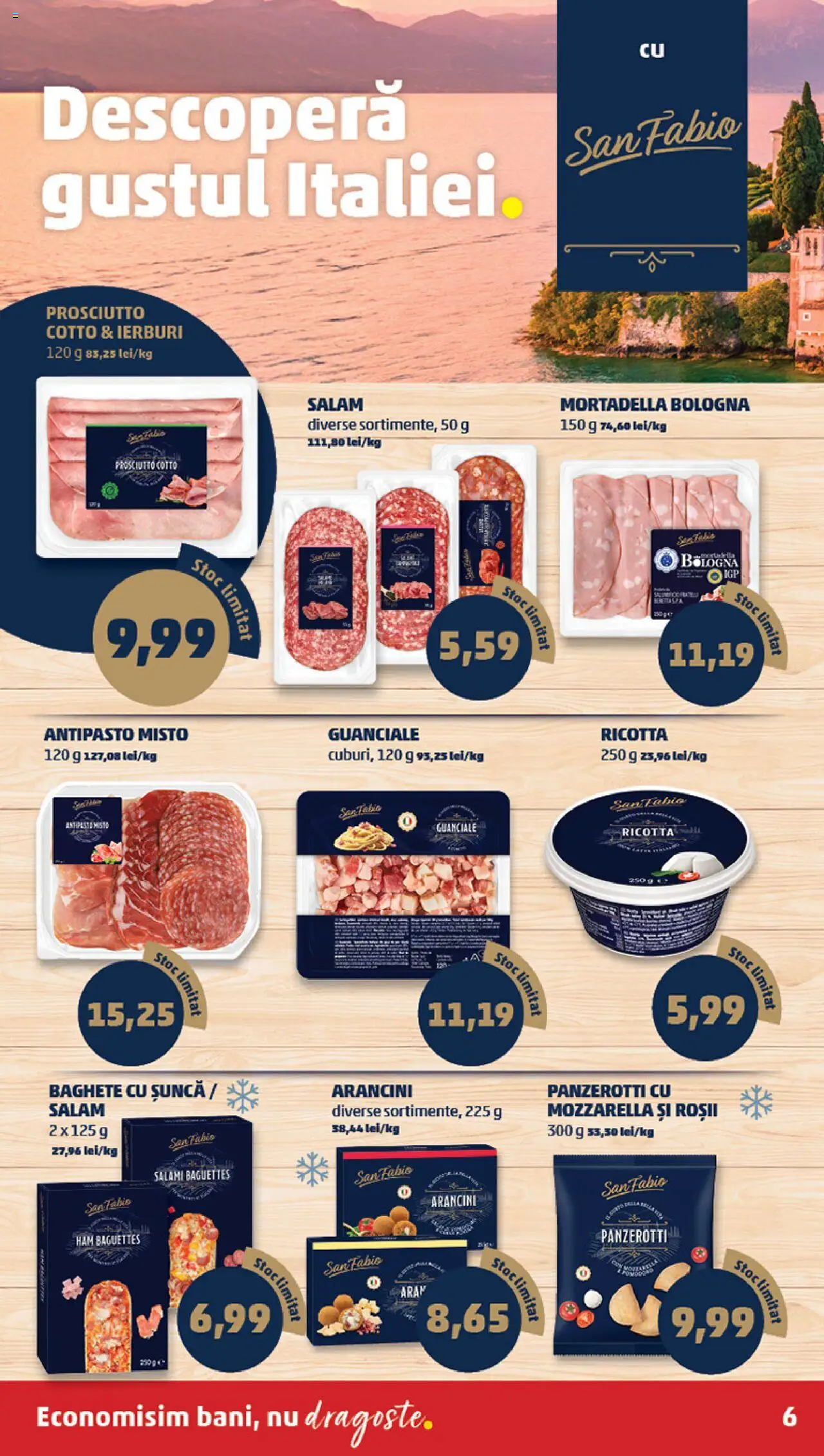 Catalog PENNY Market 1 - 6 Octombrie 2025 | Pagina 6 | Produse: Mozzarella, Salam, Șuncă, Roșii