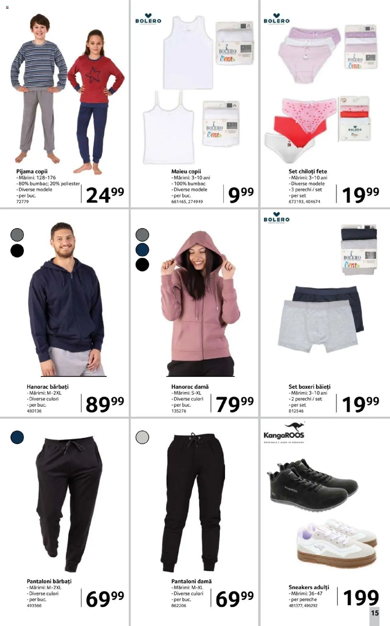 Catalog Selgros 3 - 15 Octombrie 2025 | Pagina 15 | Produse: Pantaloni, Chiloți, Boxeri, Keşe
