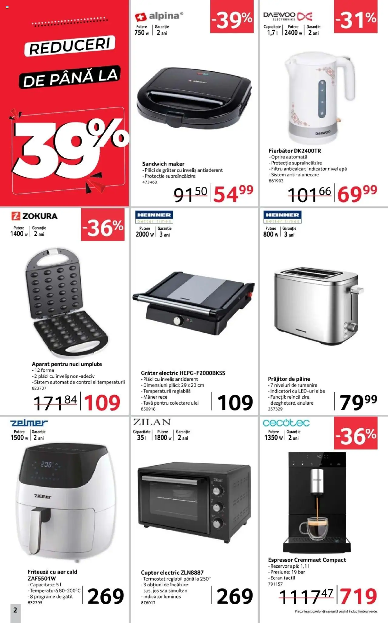 Catalog Selgros 3 - 15 Octombrie 2025 | Pagina 2 | Produse: Cuptor, Grătar, Nuci, Apă