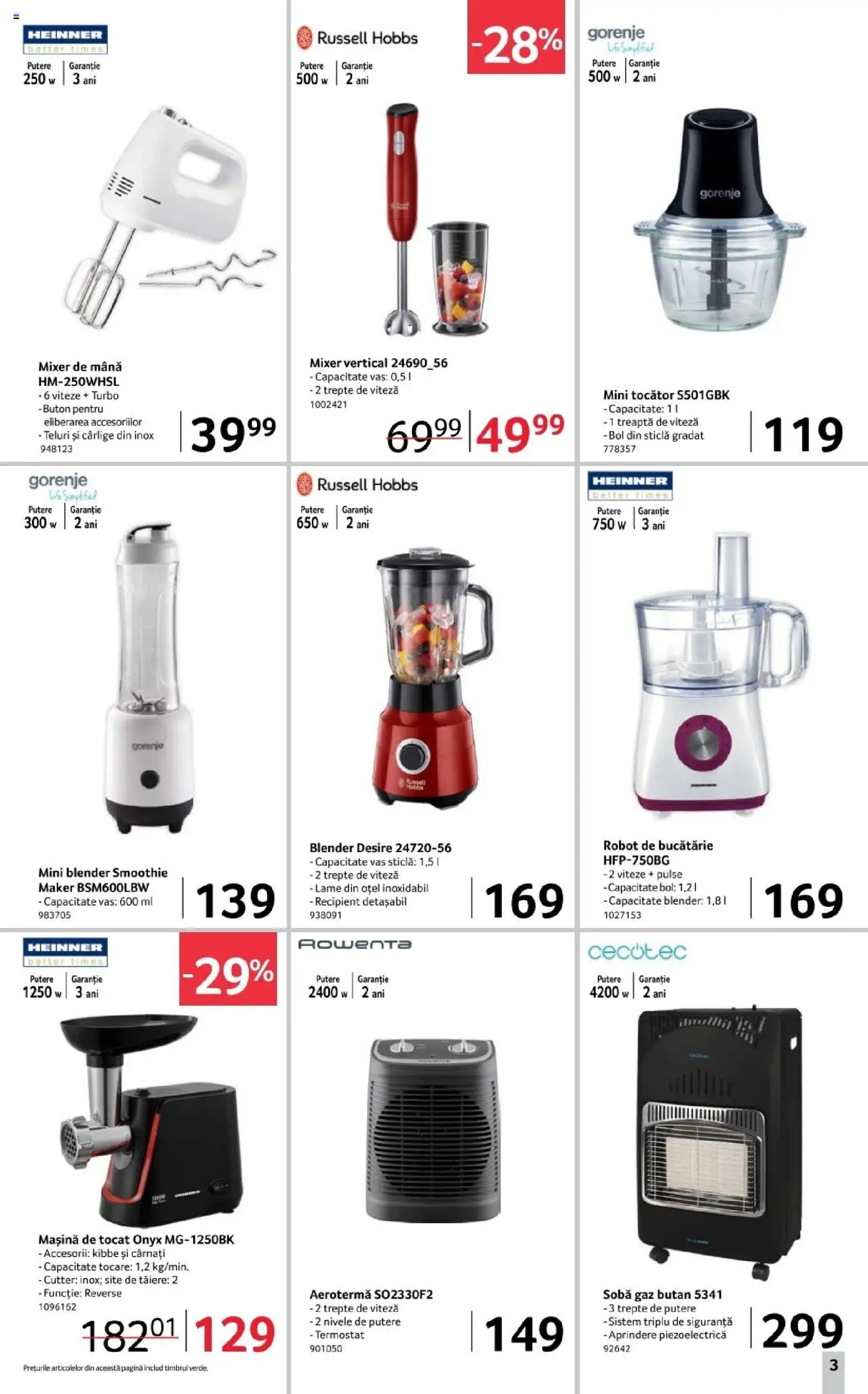 Catalog Selgros 3 - 15 Octombrie 2025 | Pagina 3 | Produse: Mașină de tocat, Robot, Tocător, Cârnați