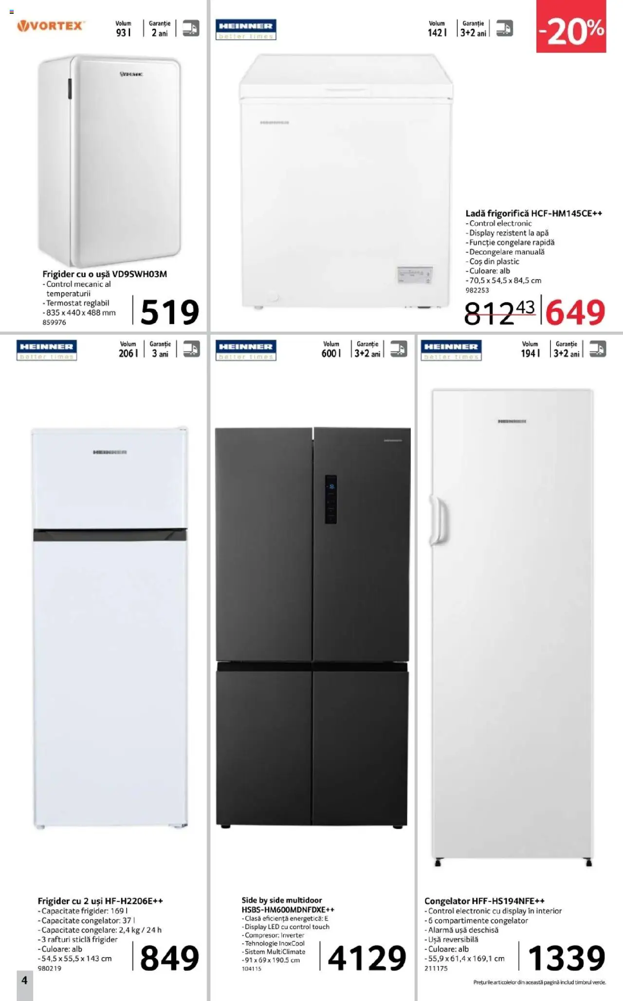 Catalog Selgros 3 - 15 Octombrie 2025 | Pagina 4 | Produse: Frigider, Coș, Ușă, Apă