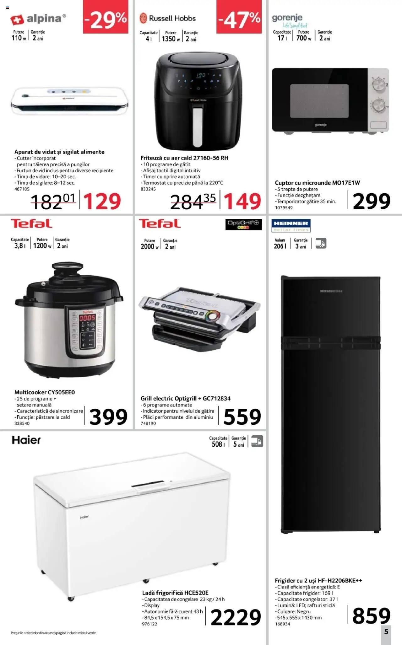 Catalog Selgros 3 - 15 Octombrie 2025 | Pagina 5 | Produse: Cutter, Grill, Friteuză, Ladă frigorifică
