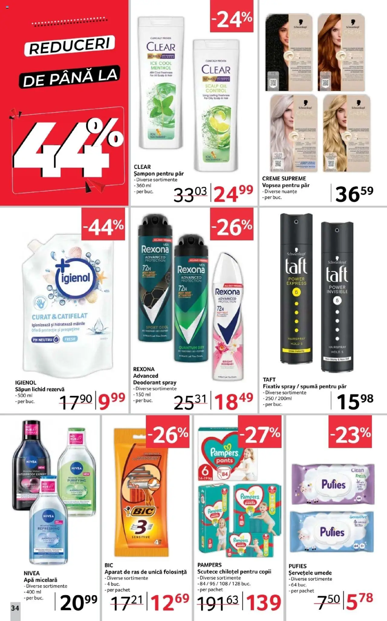 Catalog Selgros 3 - 15 Octombrie 2025 | Pagina 34 | Produse: Șampon, Săpun, Săpun lichid, Apă