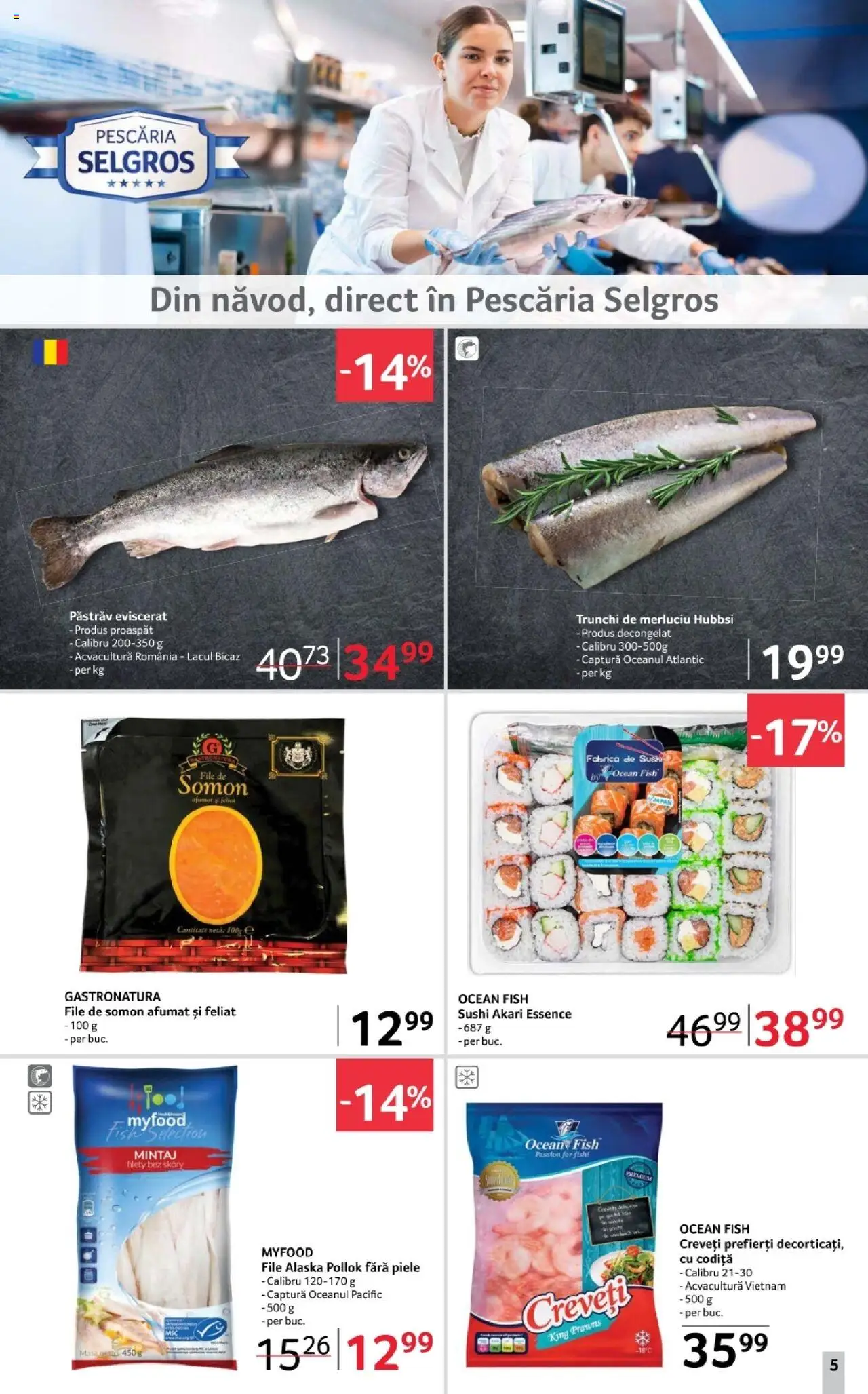 Catalog Selgros 3 - 15 Octombrie 2025 | Pagina 5 | Produse: Masă, Sushi