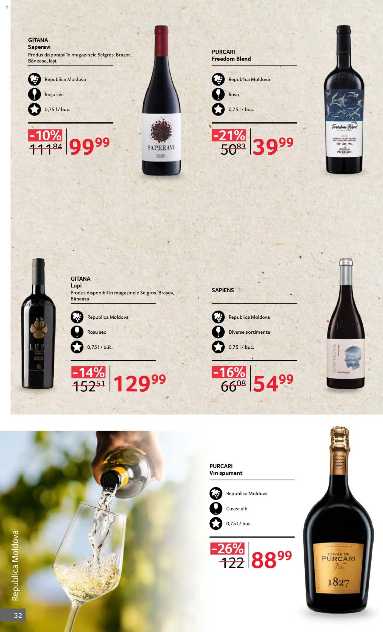 Catalog Selgros 1 - 30 Octombrie 2025 | Pagina 32 | Produse: Vin