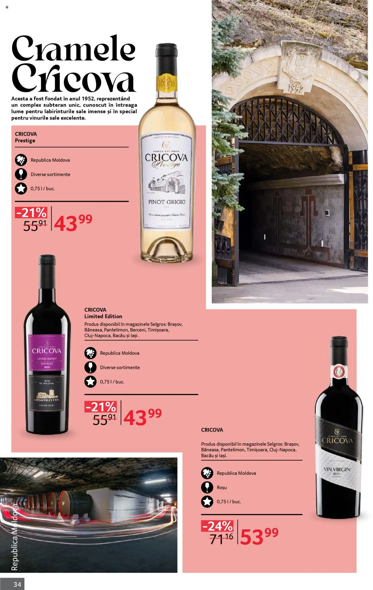 Catalog Selgros 1 - 30 Octombrie 2025 | Pagina 34 | Produse: Vin