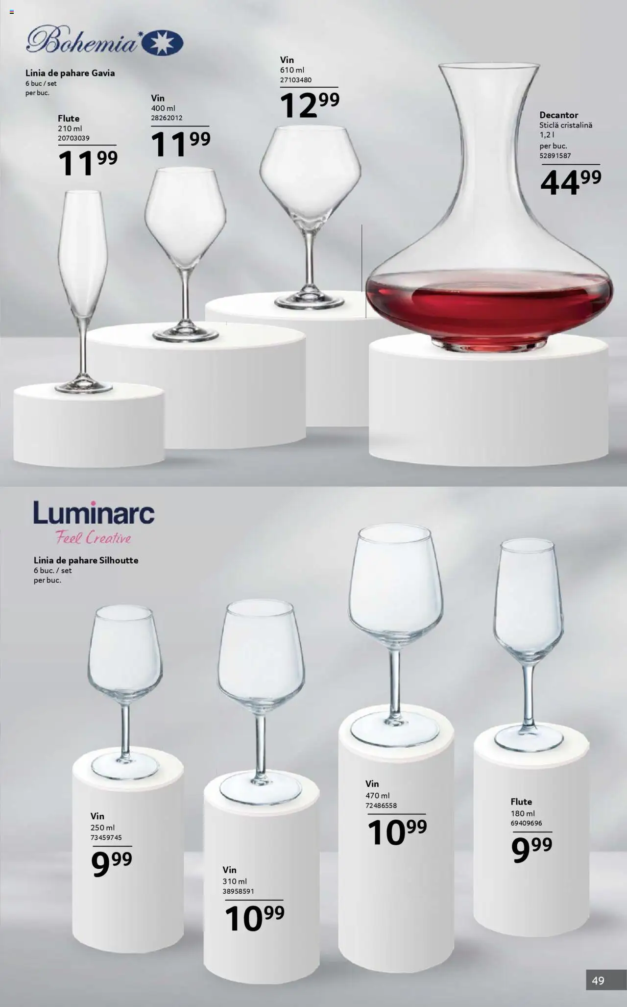 Catalog Selgros 1 - 30 Octombrie 2025 | Pagina 49 | Produse: Pahare