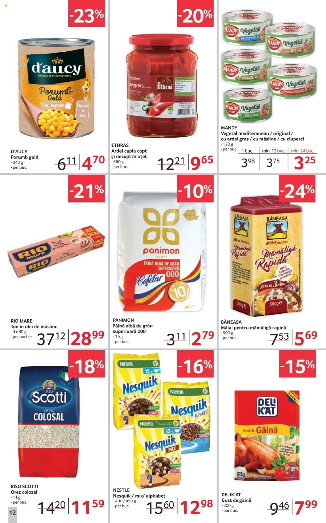 Catalog Selgros 3 - 15 Octombrie 2025 | Pagina 12 | Produse: Konuşturucu Kuş Yemleri, Făină, Mălai, Porumb