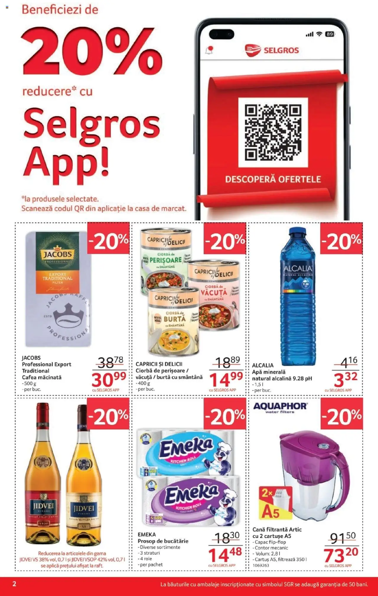 Catalog Selgros 3 - 15 Octombrie 2025 | Pagina 2 | Produse: Role, Köpek çiti, Smântână, Apă