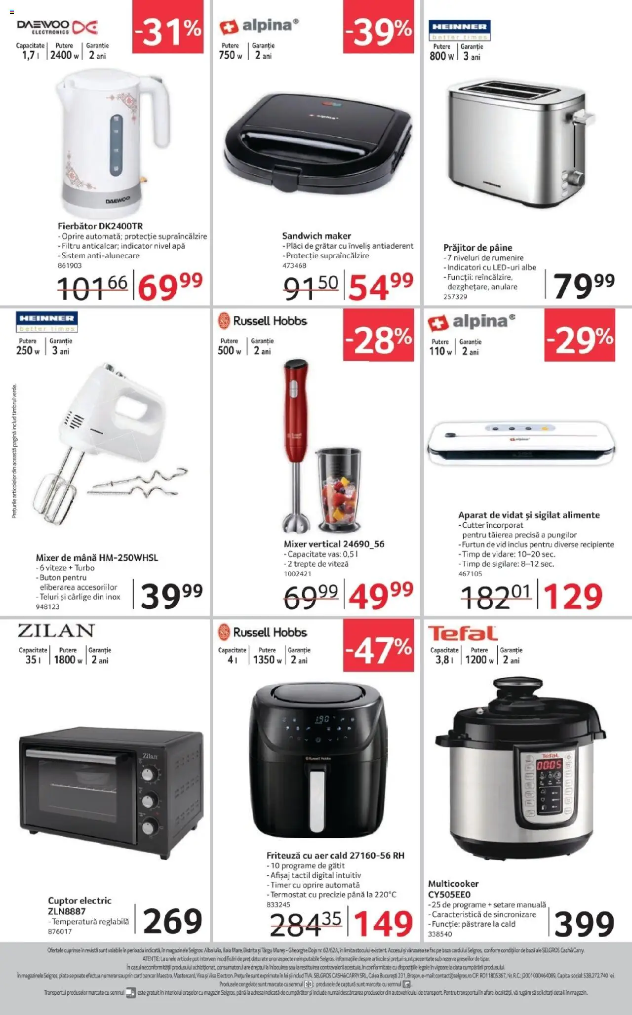 Catalog Selgros 3 - 15 Octombrie 2025 | Pagina 24 | Produse: Cutter, Cuptor, Friteuză, Grătar