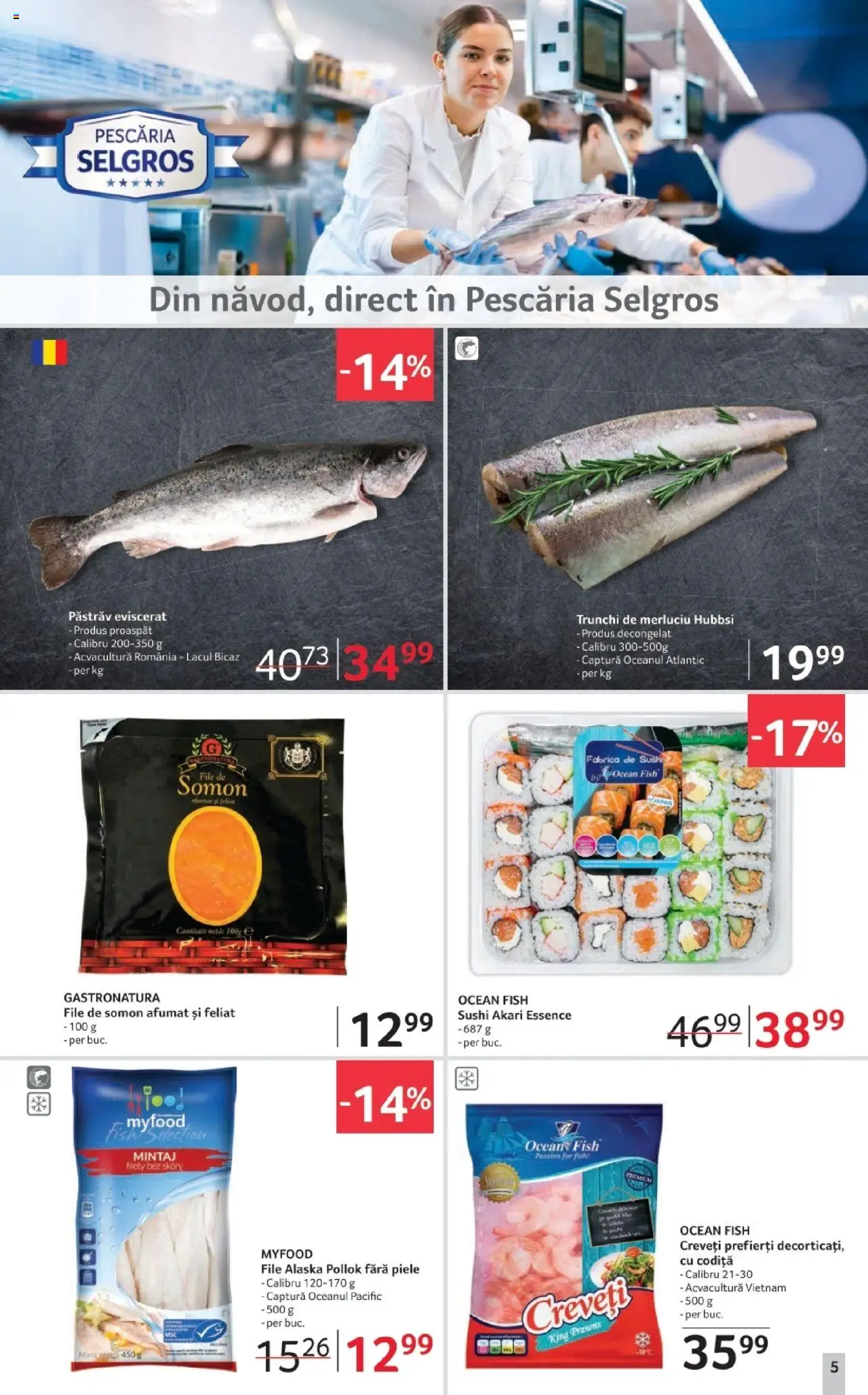 Catalog Selgros 3 - 15 Octombrie 2025 | Pagina 5 | Produse: Masă, Sushi
