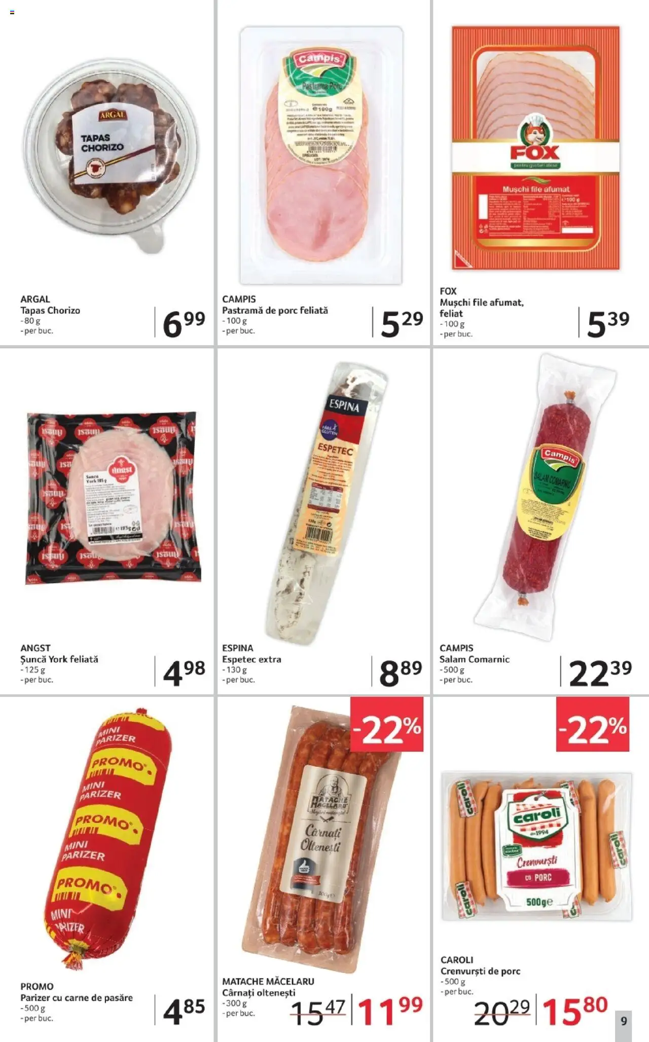 Catalog Selgros 3 - 15 Octombrie 2025 | Pagina 9 | Produse: Crenvurști, Salam, Parizer, Cârnați