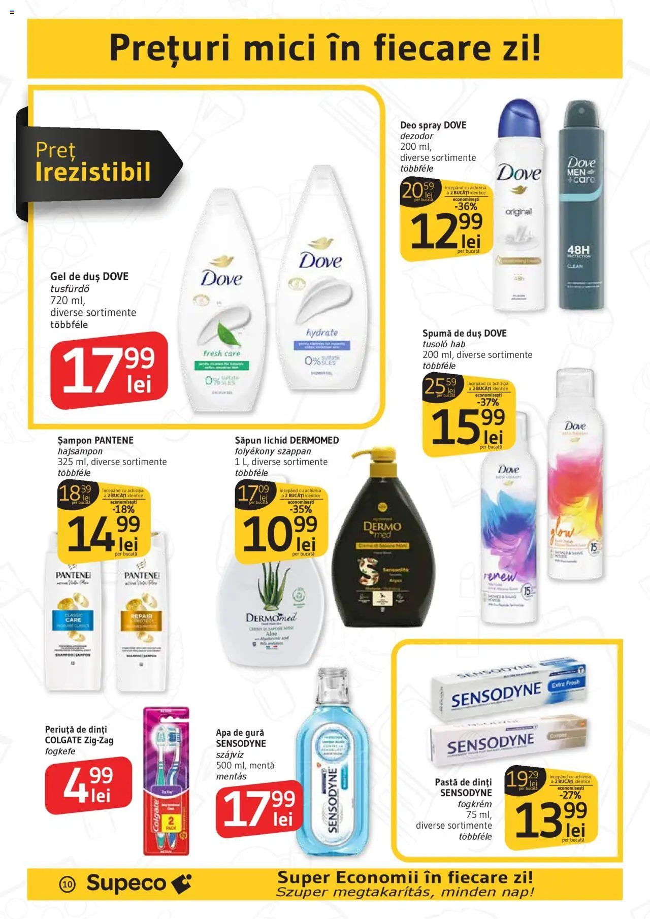 Catalog Supeco 2 - 14 Octombrie 2025 | Pagina 10 | Produse: Mici, Șampon, Gel de duș, Pastă de dinți