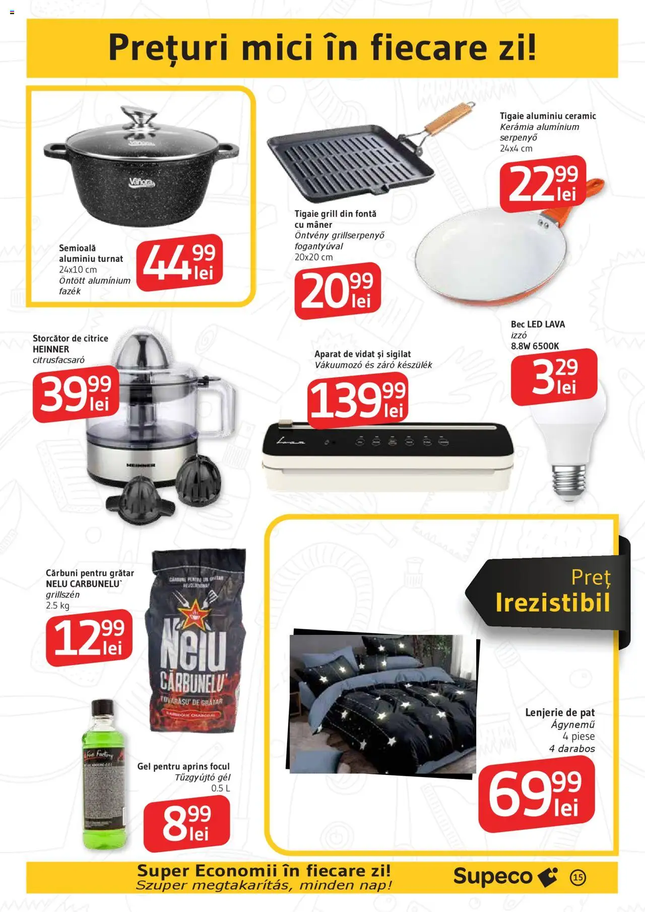 Catalog Supeco 2 - 14 Octombrie 2025 | Pagina 15 | Produse: Pat, Lenjerie de pat, Babak, Mici