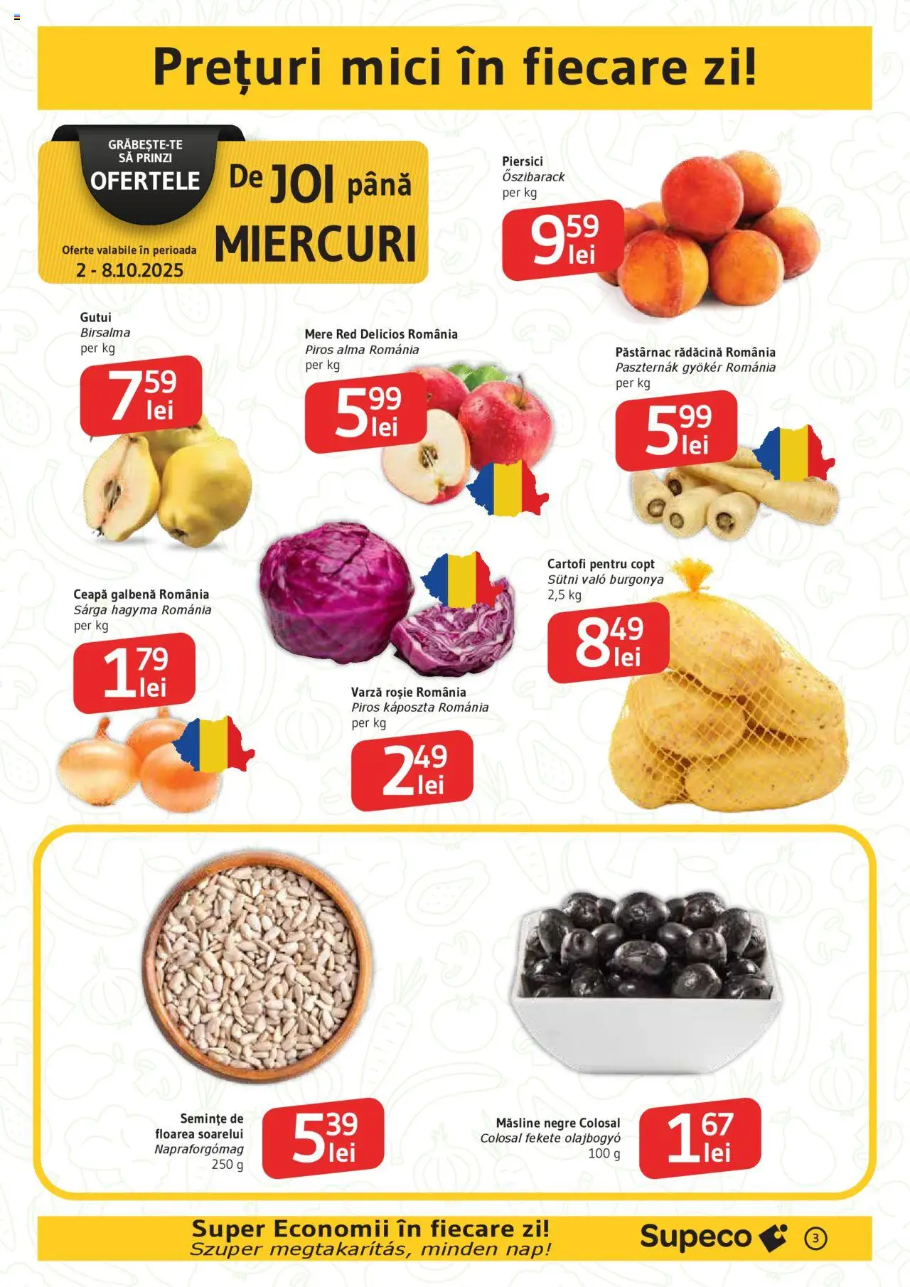 Catalog Supeco 2 - 14 Octombrie 2025 | Pagina 3 | Produse: Semințe, Mere, Ceapă, Bant