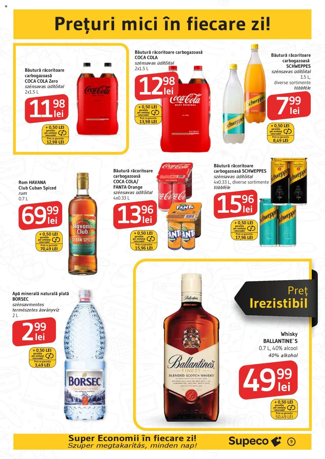 Catalog Supeco 2 - 14 Octombrie 2025 | Pagina 9 | Produse: Yazı tahtası kalemi, Mici, Rom, Apă