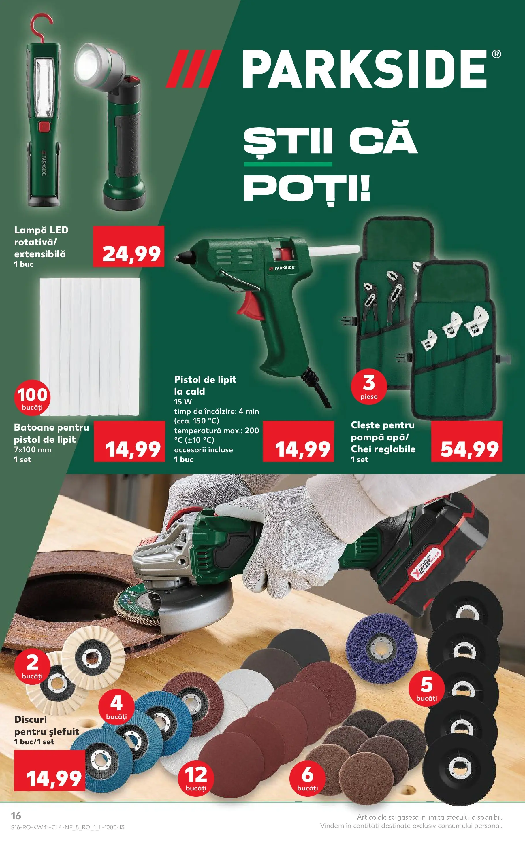 Catalog Kaufland 7 - 13 Octombrie 2025 | Pagina 16 | Produse: Clește, Babak, Lampă