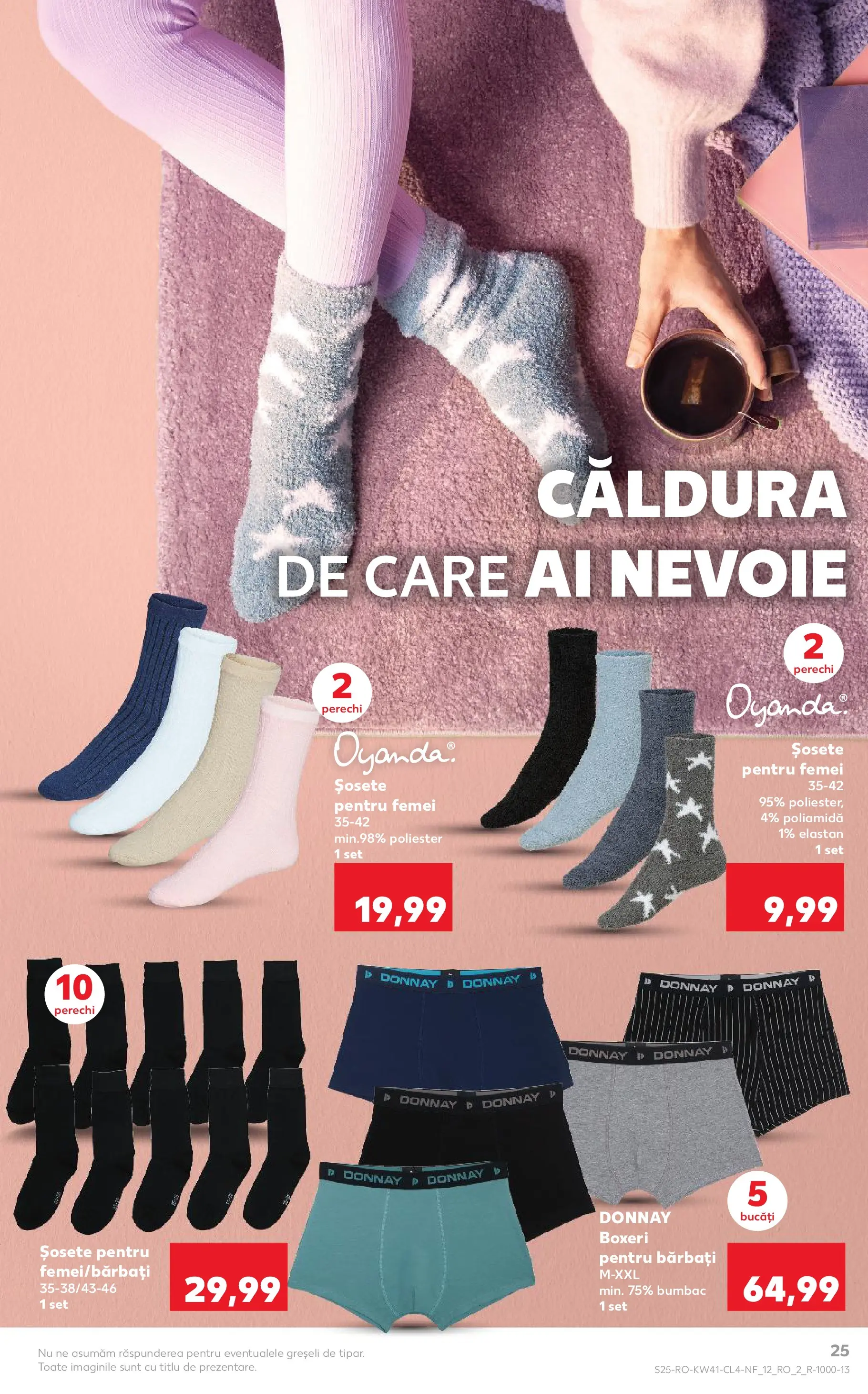 Catalog Kaufland 7 - 13 Octombrie 2025 | Pagina 25 | Produse: Șosete, Boxeri