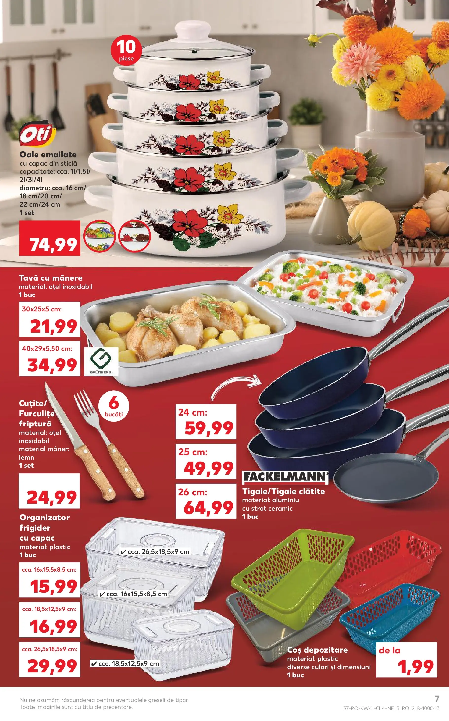 Catalog Kaufland 7 - 13 Octombrie 2025 | Pagina 7 | Produse: Frigider, Coș, Mâner, Clătite