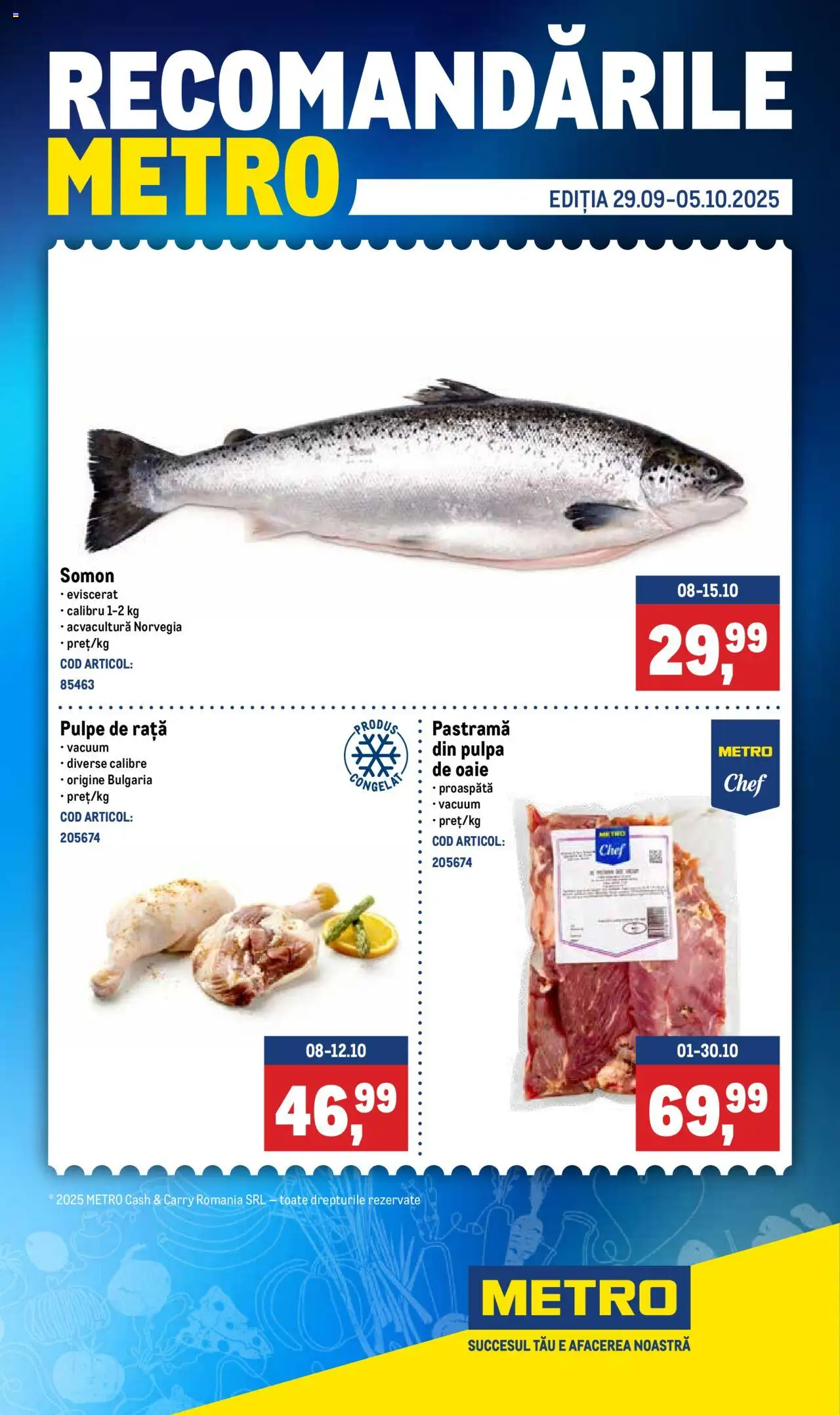 Catalog METRO 6 - 12 Octombrie 2025 | Pagina 1 | Produse: Rață