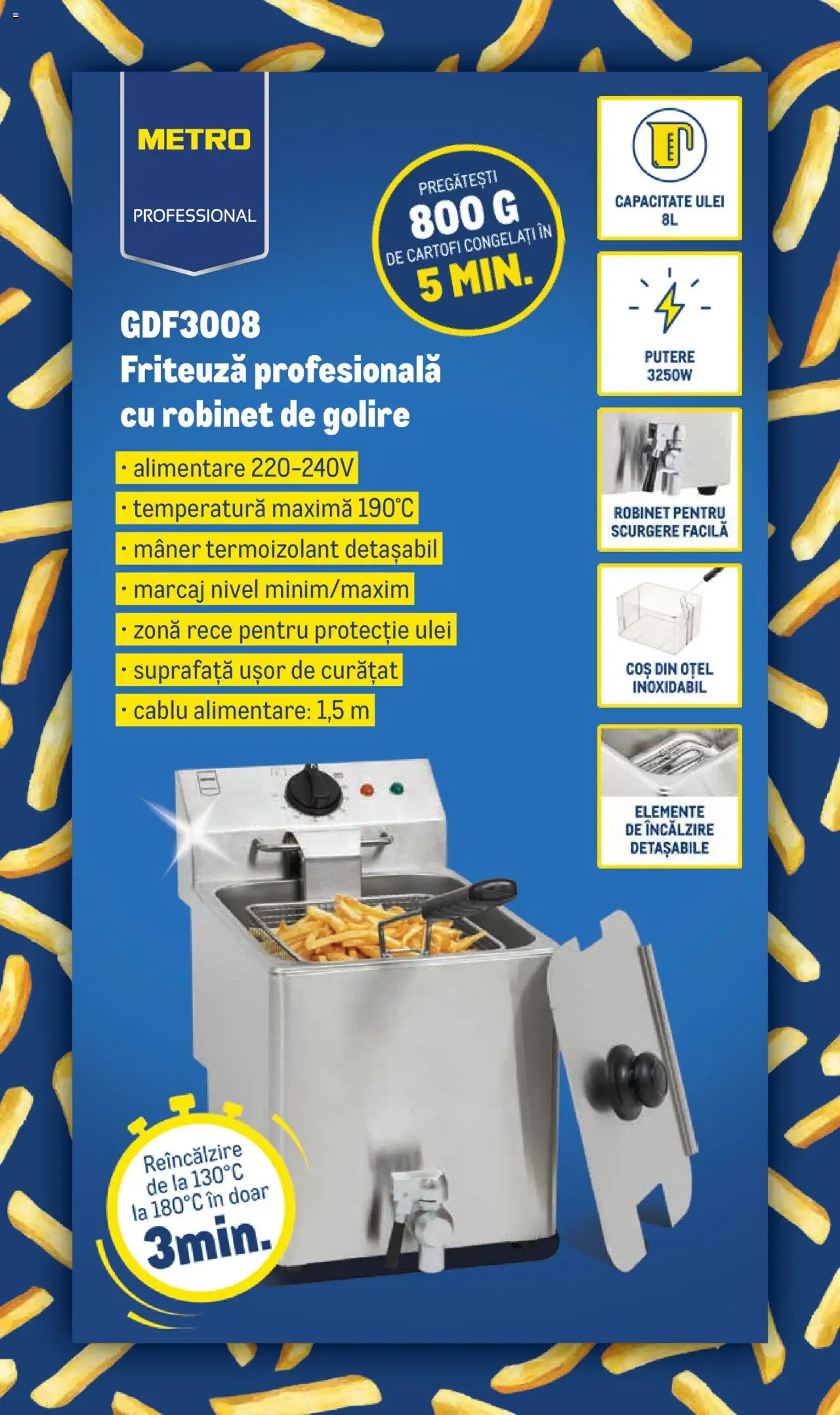 Catalog METRO 1 Octombrie - 30 Decembrie 2025 | Pagina 3 | Produse: Cablu, Friteuză, Coș, Cartofi