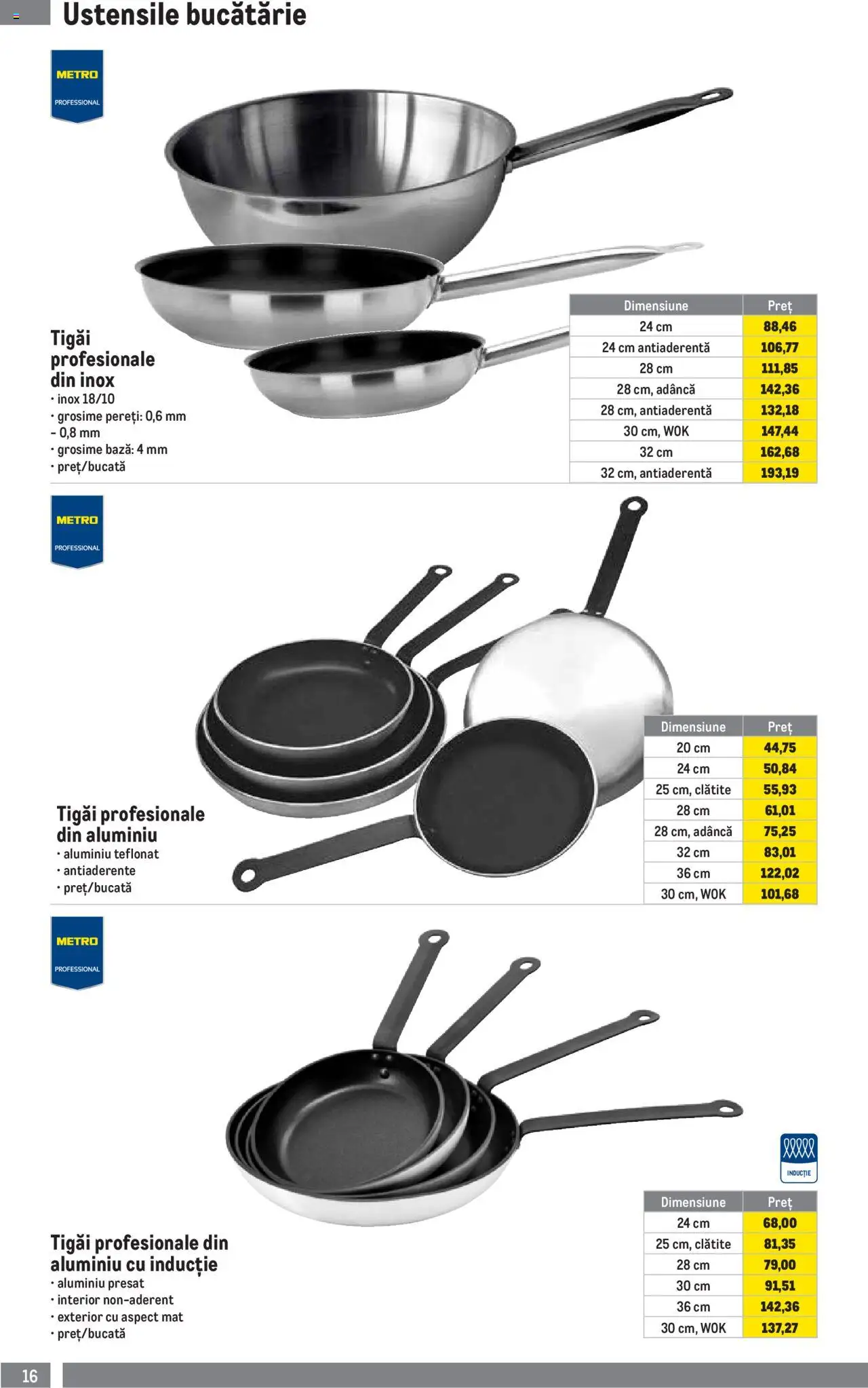 Catalog METRO 1 Octombrie 2025 - 3 Ianuarie 2026 | Pagina 16 | Produse: Bucătărie, Clătite