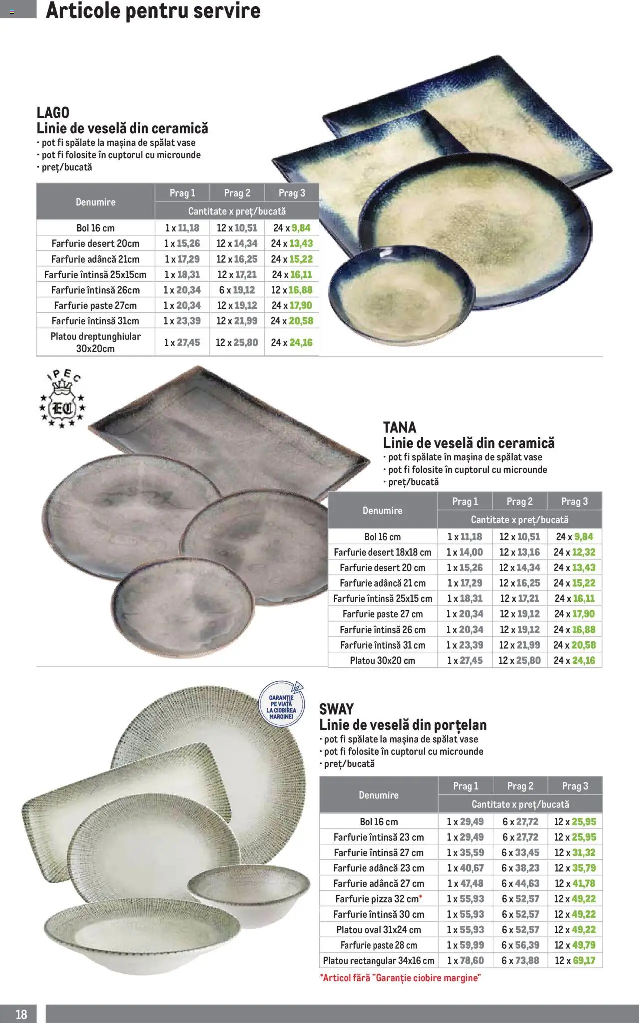 Catalog METRO 1 Octombrie 2025 - 3 Ianuarie 2026 | Pagina 18 | Produse: Mașină De Spălat, Bol, Farfurie, Pizza