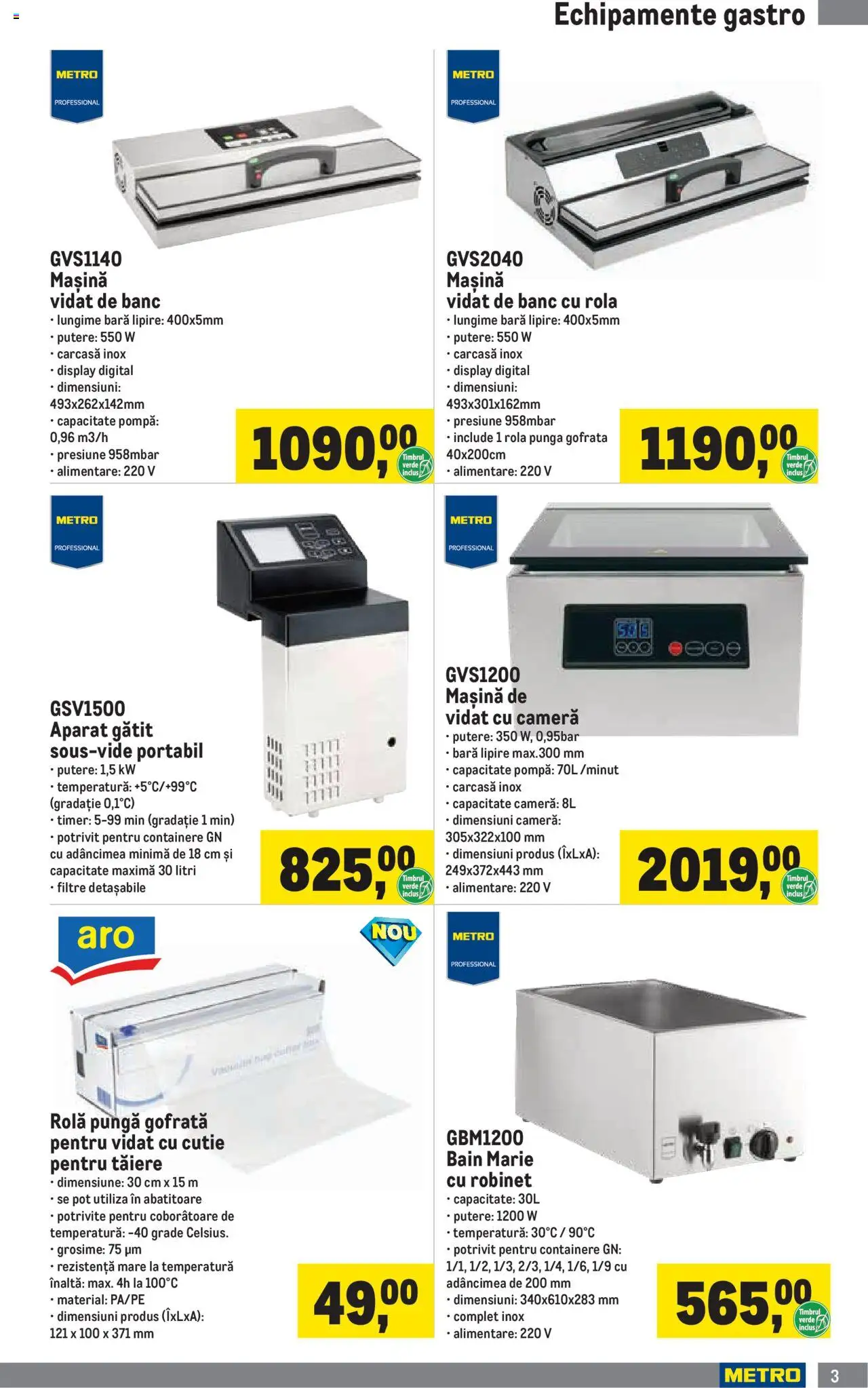 Catalog METRO 1 Octombrie 2025 - 3 Ianuarie 2026 | Pagina 3 | Produse: Pungă, Cameră, Carcasă, Cutie