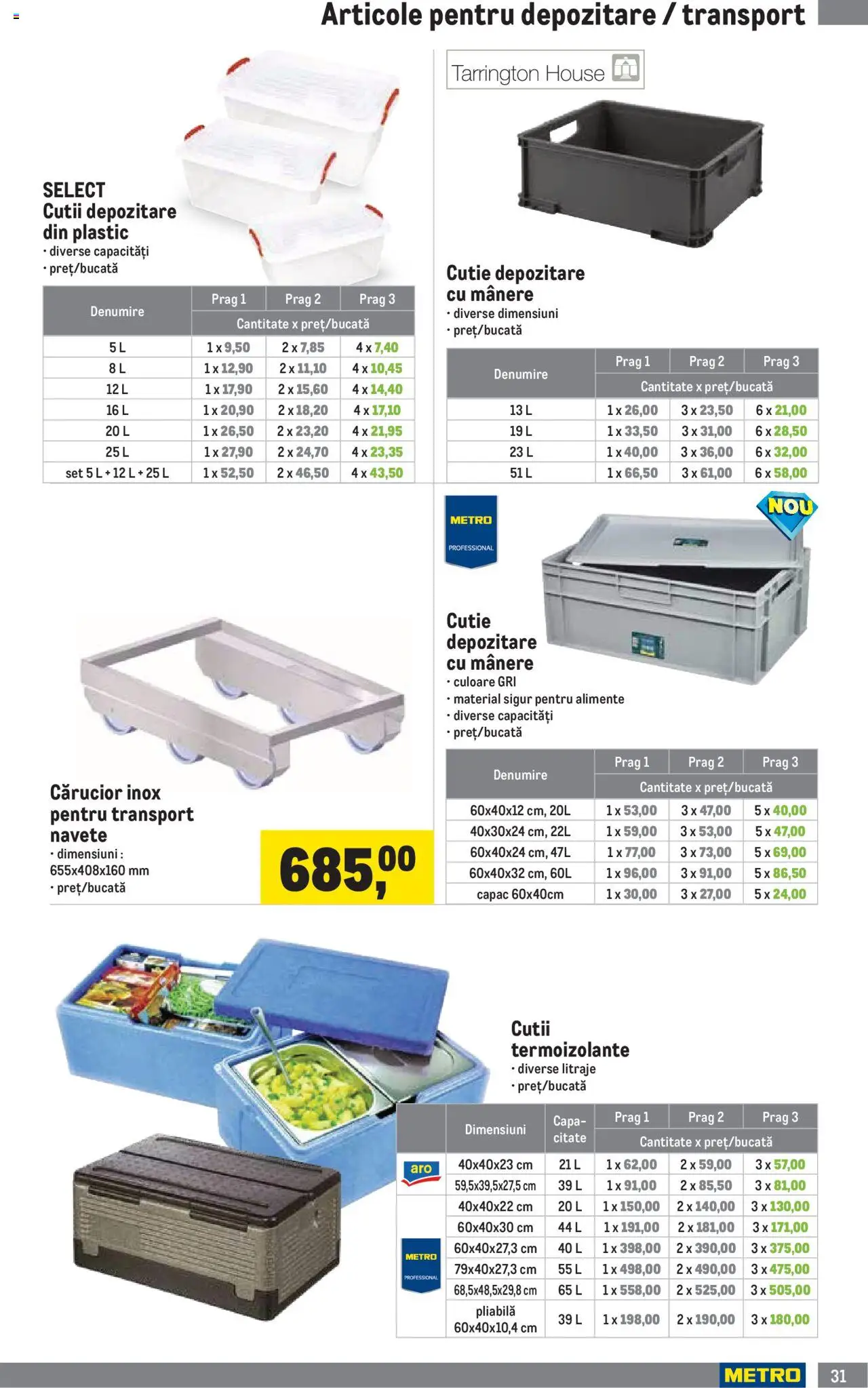 Catalog METRO 1 Octombrie 2025 - 3 Ianuarie 2026 | Pagina 31 | Produse: Cutie