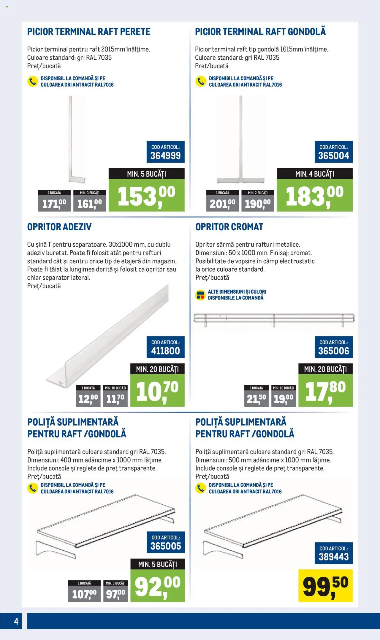 Catalog METRO 1 Octombrie 2025 - 3 Ianuarie 2026 | Pagina 4 | Produse: Raft, Etajeră, Adeziv