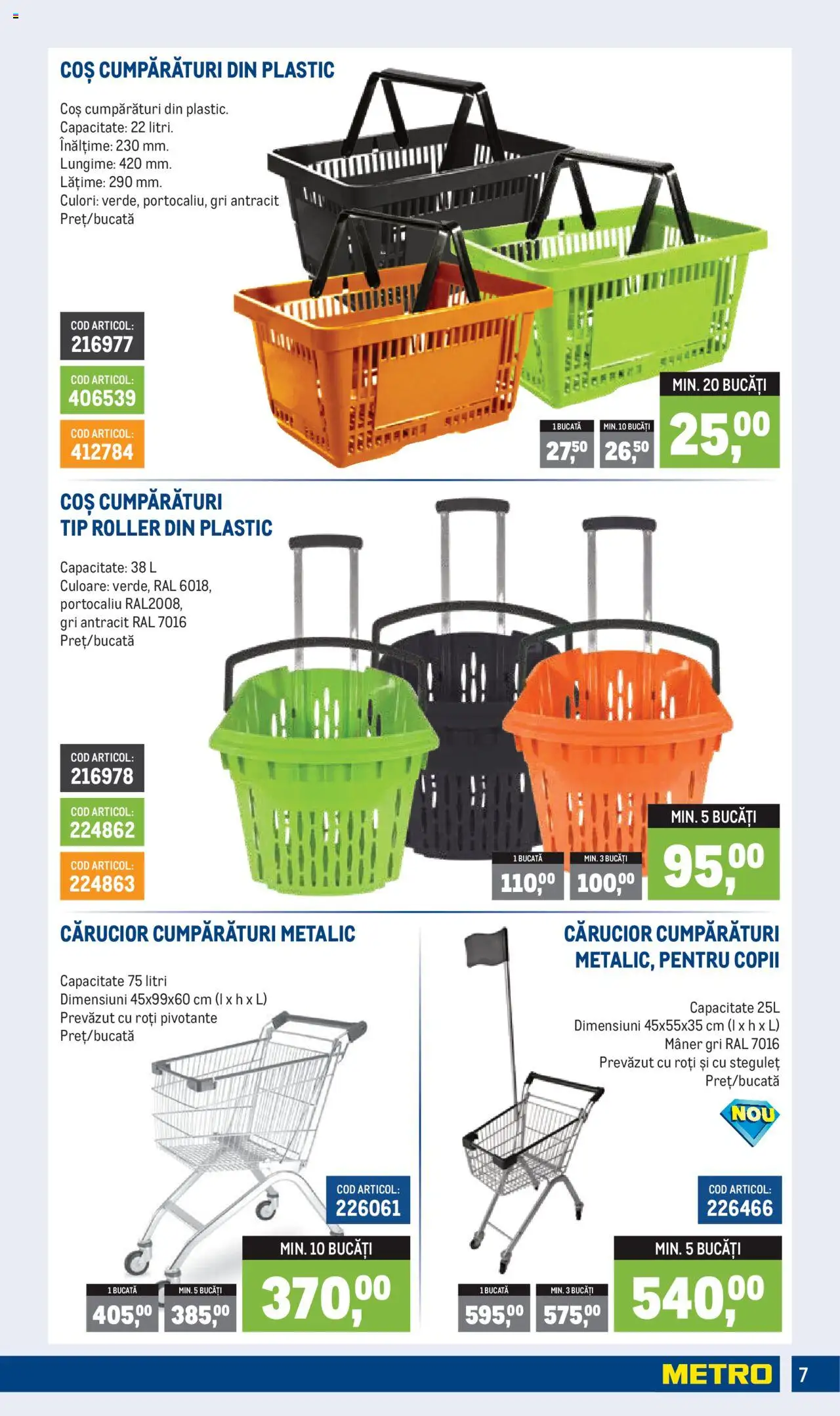 Catalog METRO 1 Octombrie 2025 - 3 Ianuarie 2026 | Pagina 7 | Produse: Coș, Mâner