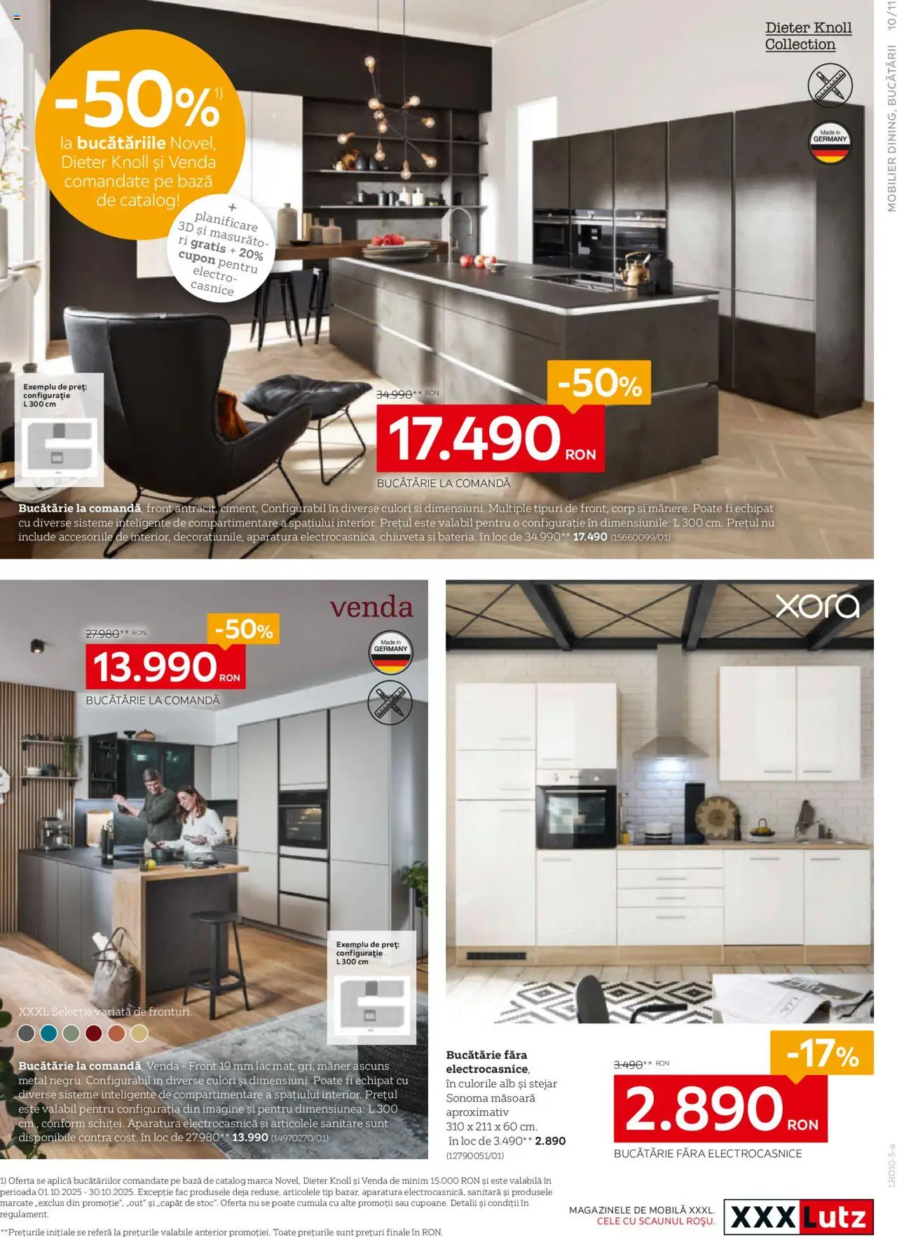 Catalog XXXLutz 6 Octombrie - 1 Noiembrie 2025 | Pagina 11 | Produse: Mâner, Bucătărie, Chiuvetă