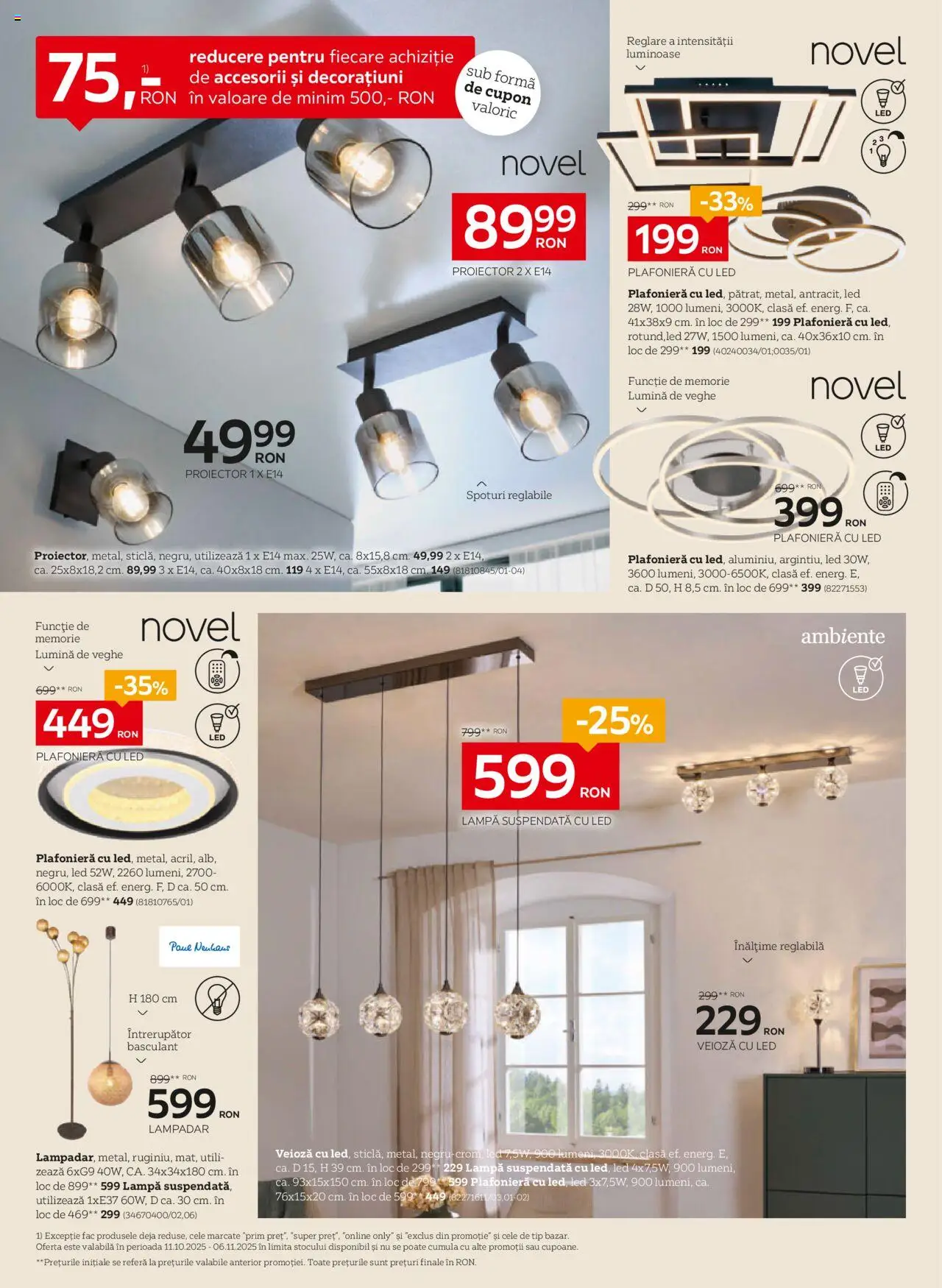 Catalog XXXLutz 6 Octombrie - 1 Noiembrie 2025 | Pagina 16 | Produse: Plafonieră, Babak, Lampă, Veioză