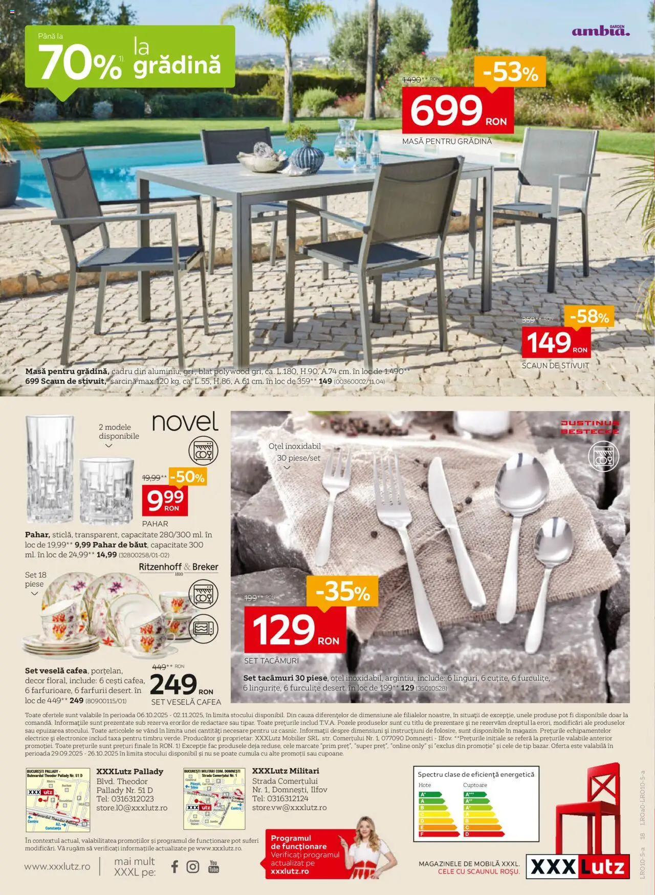 Catalog XXXLutz 6 Octombrie - 1 Noiembrie 2025 | Pagina 18 | Produse: Masă, Scaun, Cafea, Dağ çileği