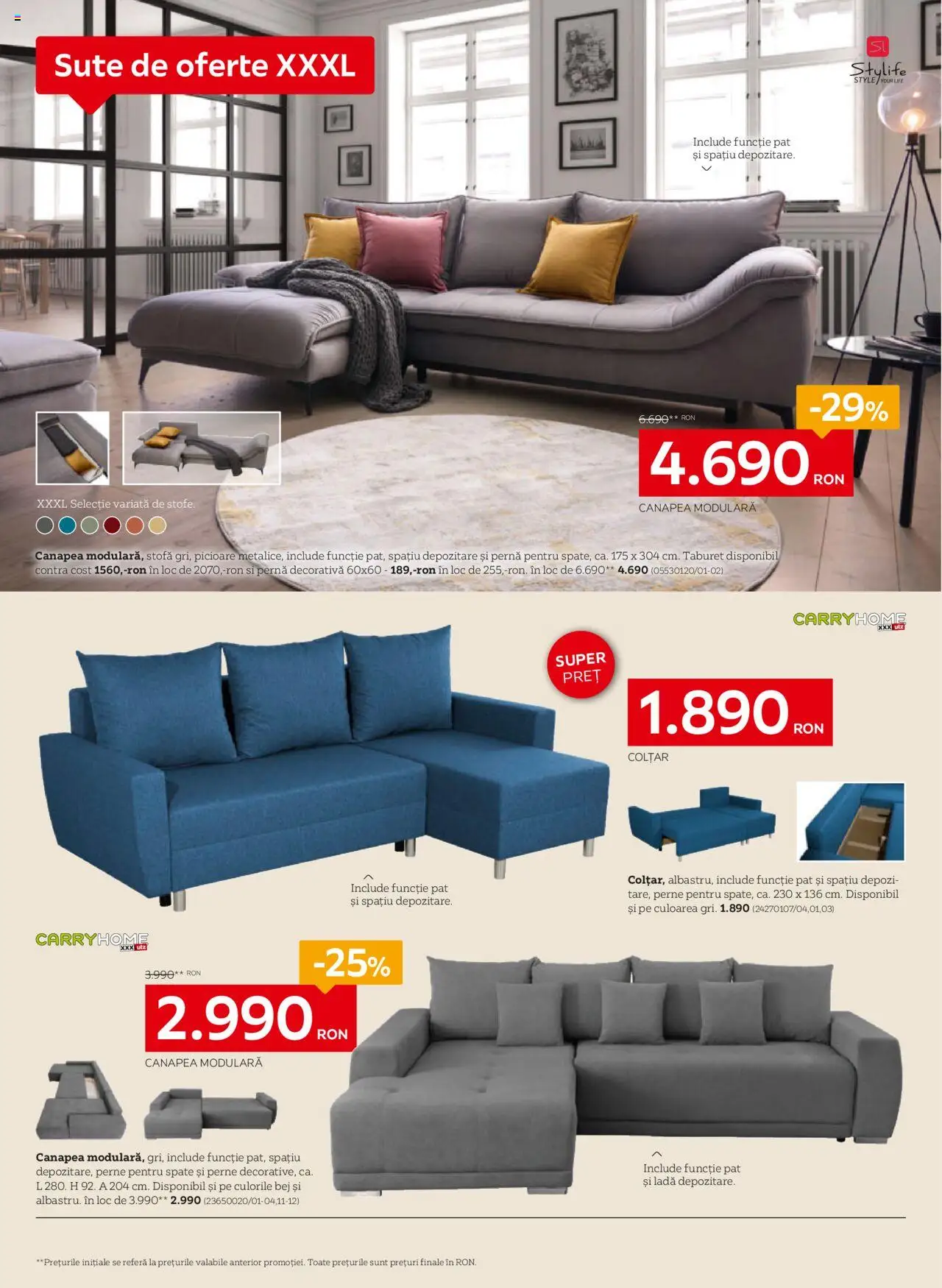 Catalog XXXLutz 6 Octombrie - 1 Noiembrie 2025 | Pagina 4 | Produse: Delgeç, Pernă, Canapea, Colțar