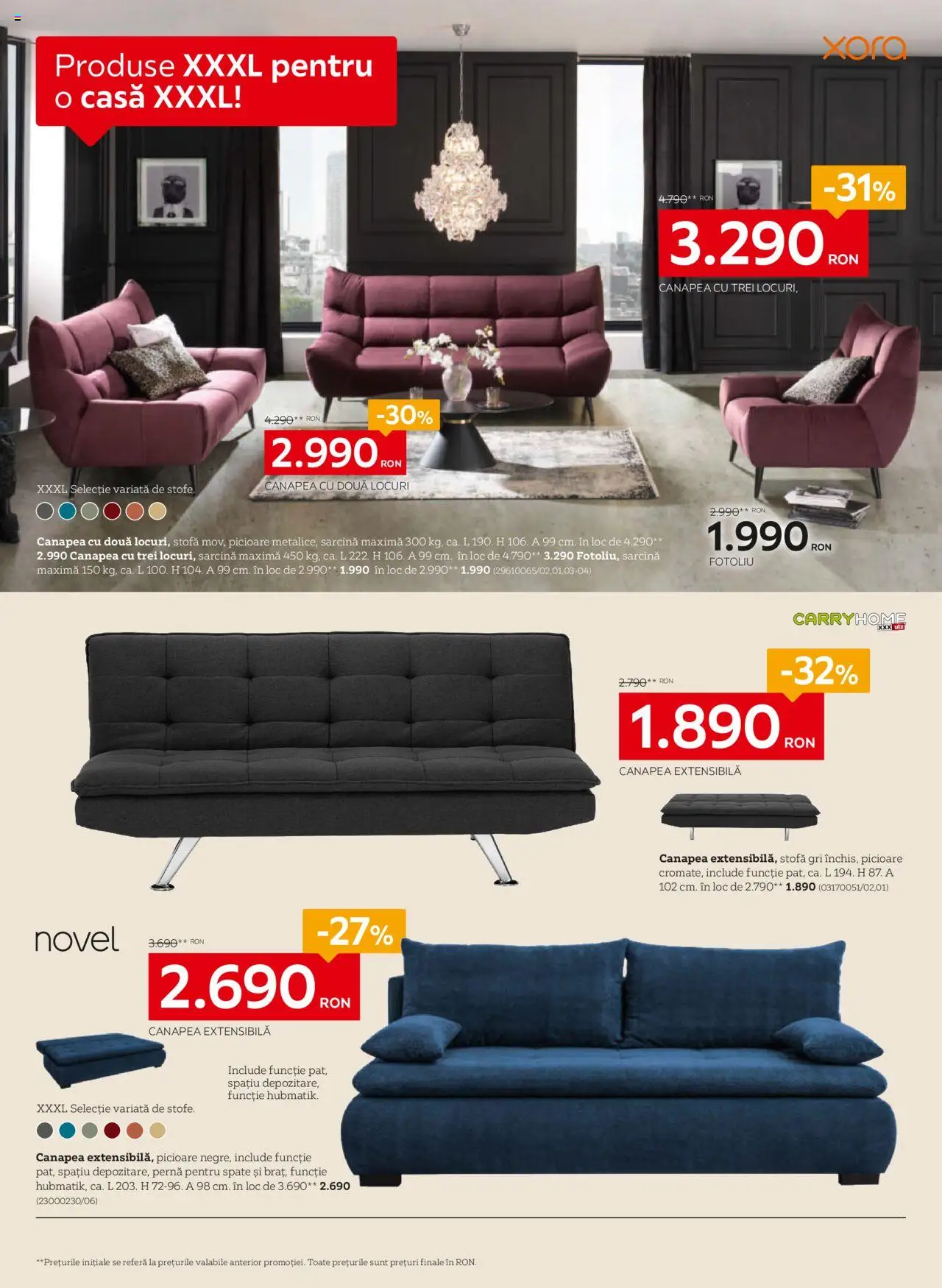 Catalog XXXLutz 6 Octombrie - 1 Noiembrie 2025 | Pagina 6 | Produse: Pernă, Fotoliu, Canapea