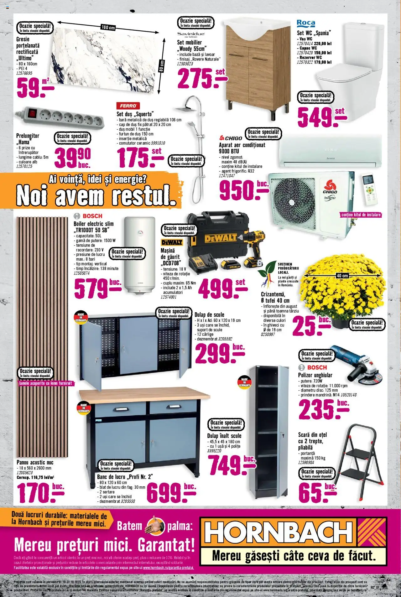 Catalog Hornbach 1 - 30 Octombrie 2025 | Pagina 12 | Produse: Prelungitor, Gresie, Lavoar, Ușă