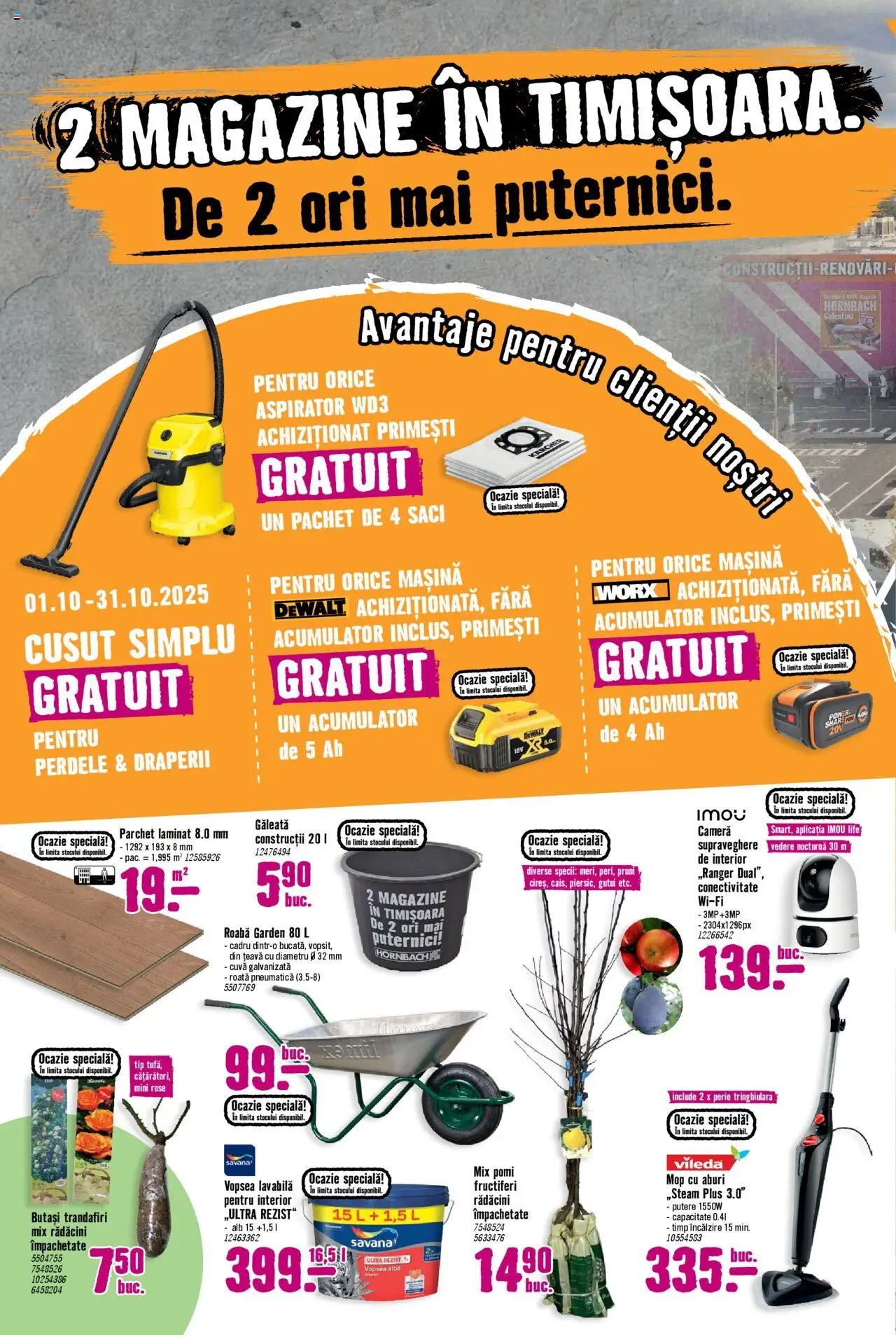 Catalog Hornbach 1 - 30 Octombrie 2025 | Pagina 2 | Produse: Cameră, Mop, Parchet, Türk kahvesi öğütme değirmeni