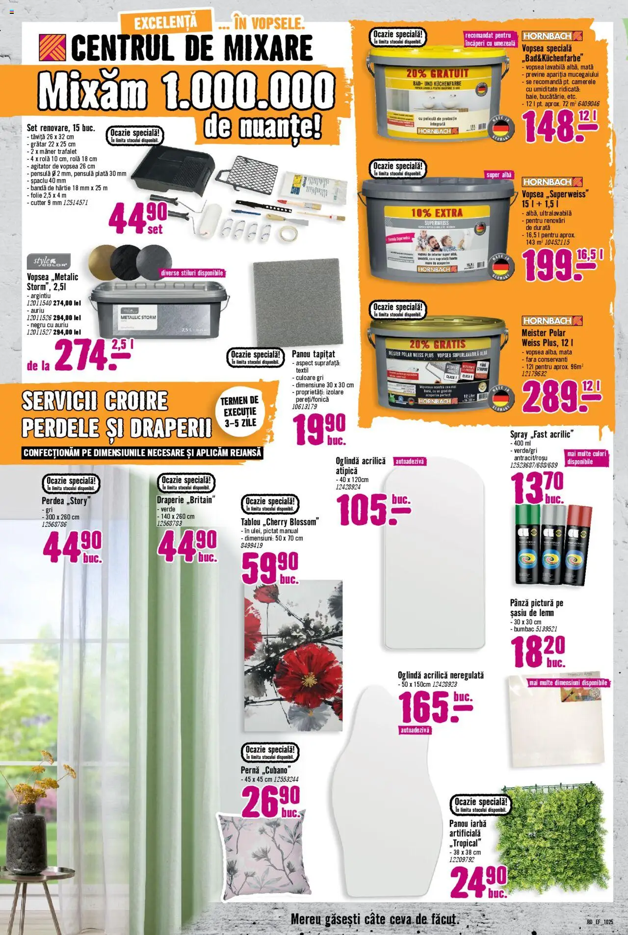 Catalog Hornbach 1 - 30 Octombrie 2025 | Pagina 4 | Produse: Vopsea, Pernă, Grătar, Oglindă