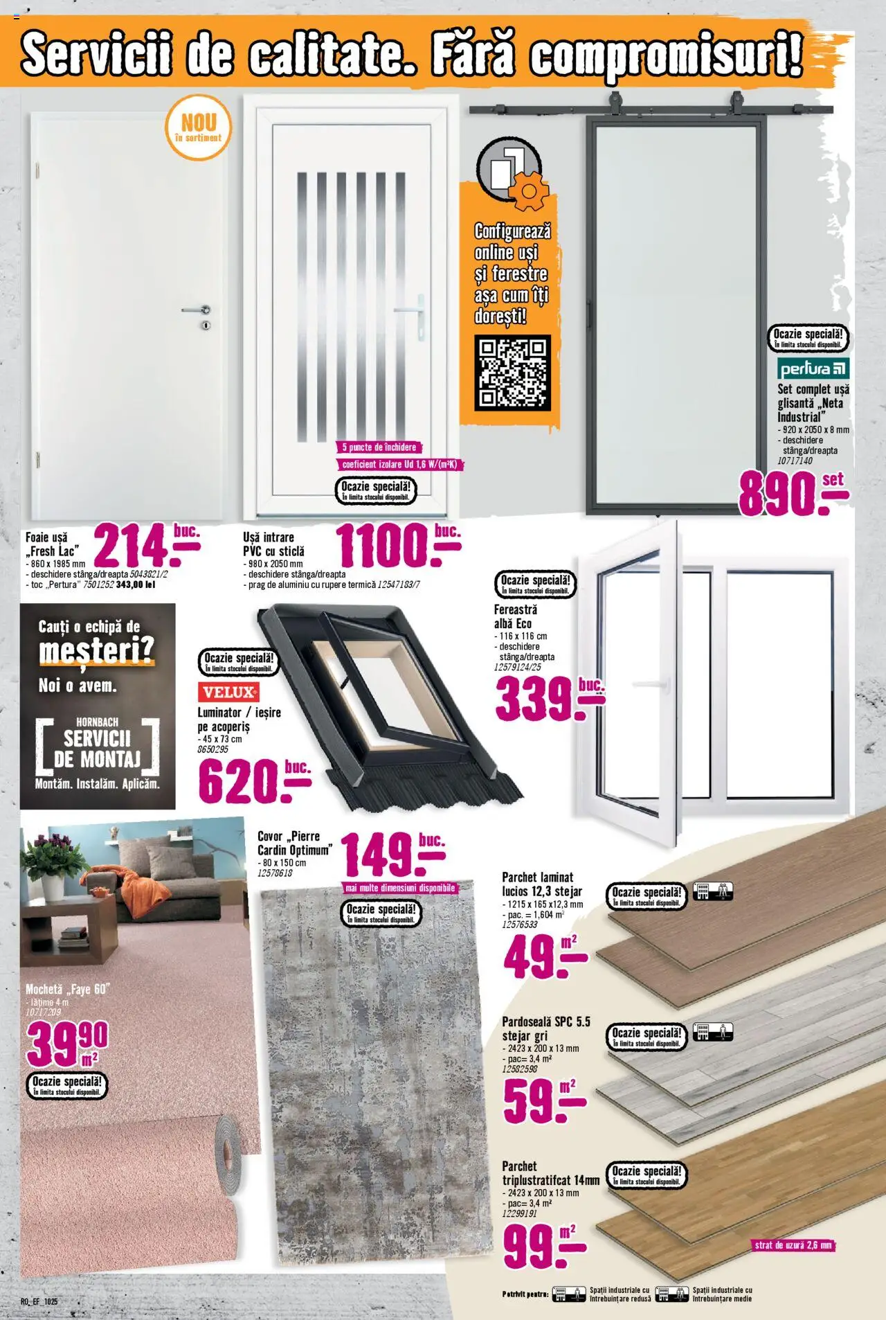 Catalog Hornbach 1 - 30 Octombrie 2025 | Pagina 7 | Produse: Parchet, Mochetă, Covor, Ușă