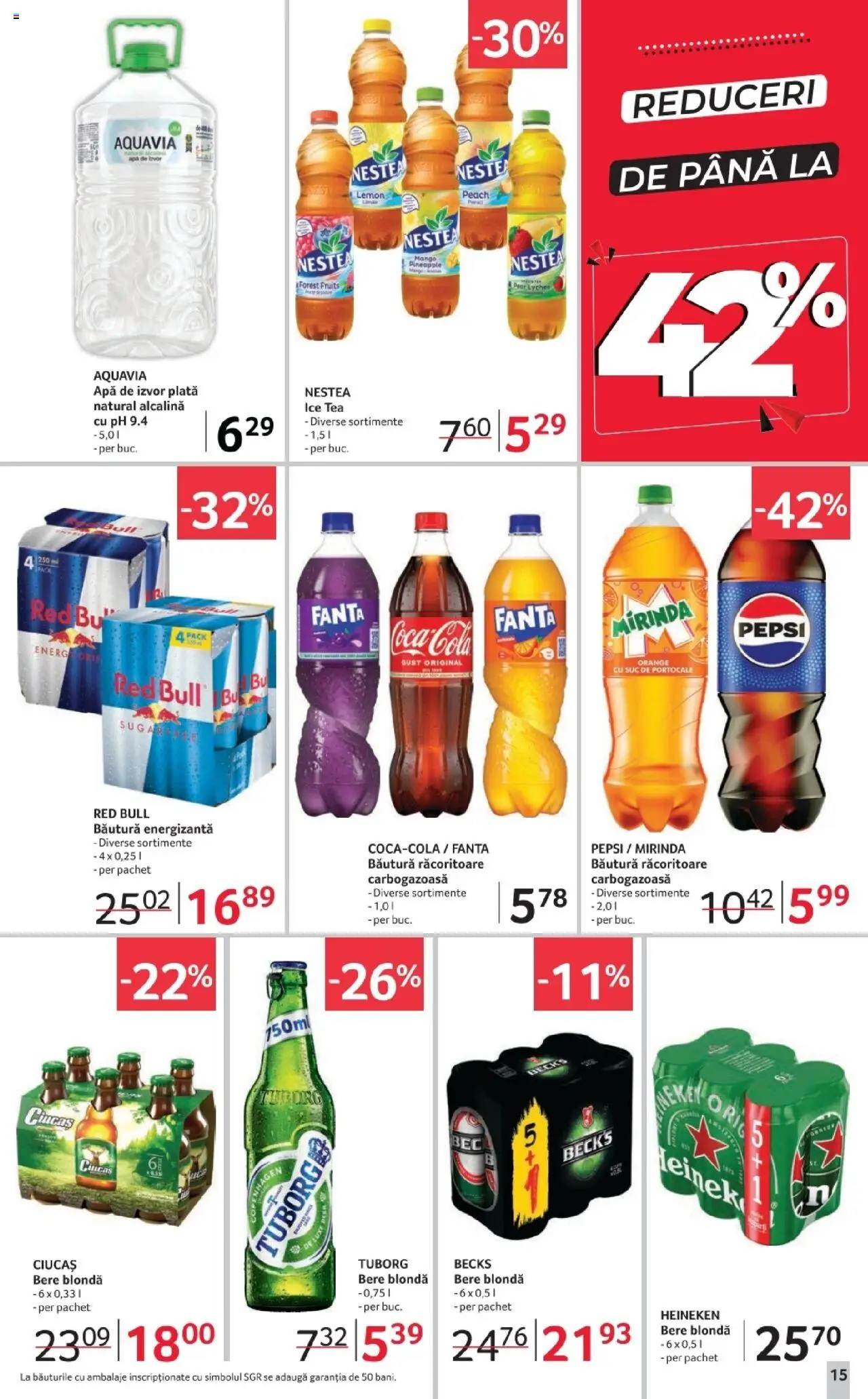 Catalog Selgros 3 - 15 Octombrie 2025 | Pagina 15 | Produse: Bere, Băutură energizantă, Portocale, Apă