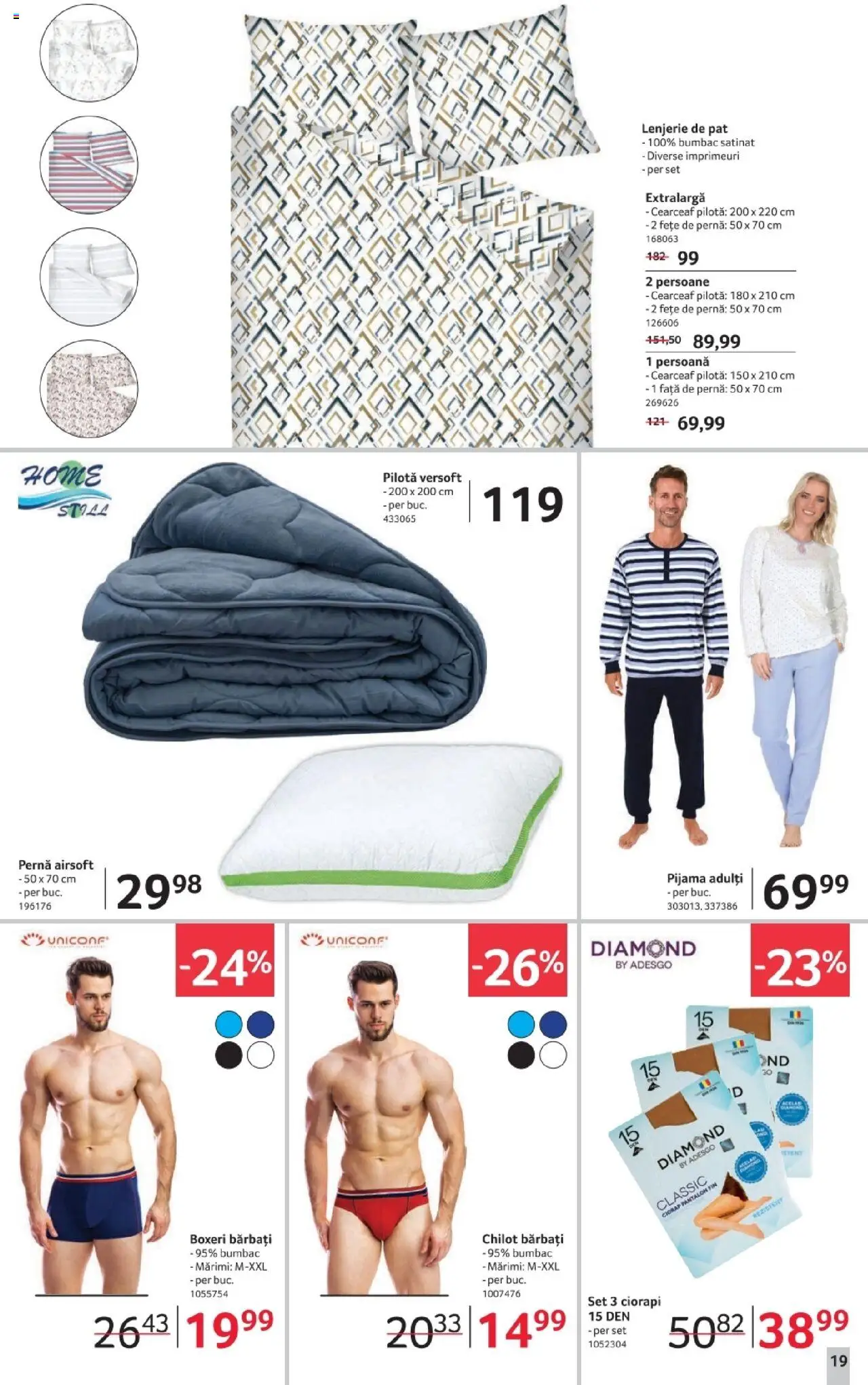 Catalog Selgros 3 - 15 Octombrie 2025 | Pagina 19 | Produse: Pat, Pernă, Pilotă, Față de pernă