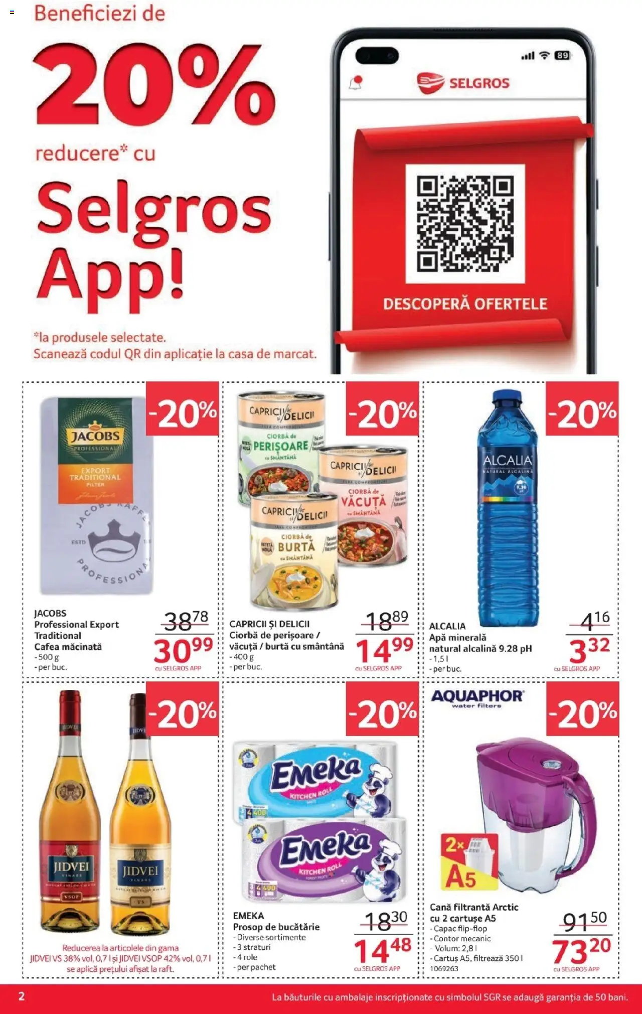 Catalog Selgros 3 - 15 Octombrie 2025 | Pagina 2 | Produse: Yazı tahtası kalemi, Raft, Cafea, Smântână