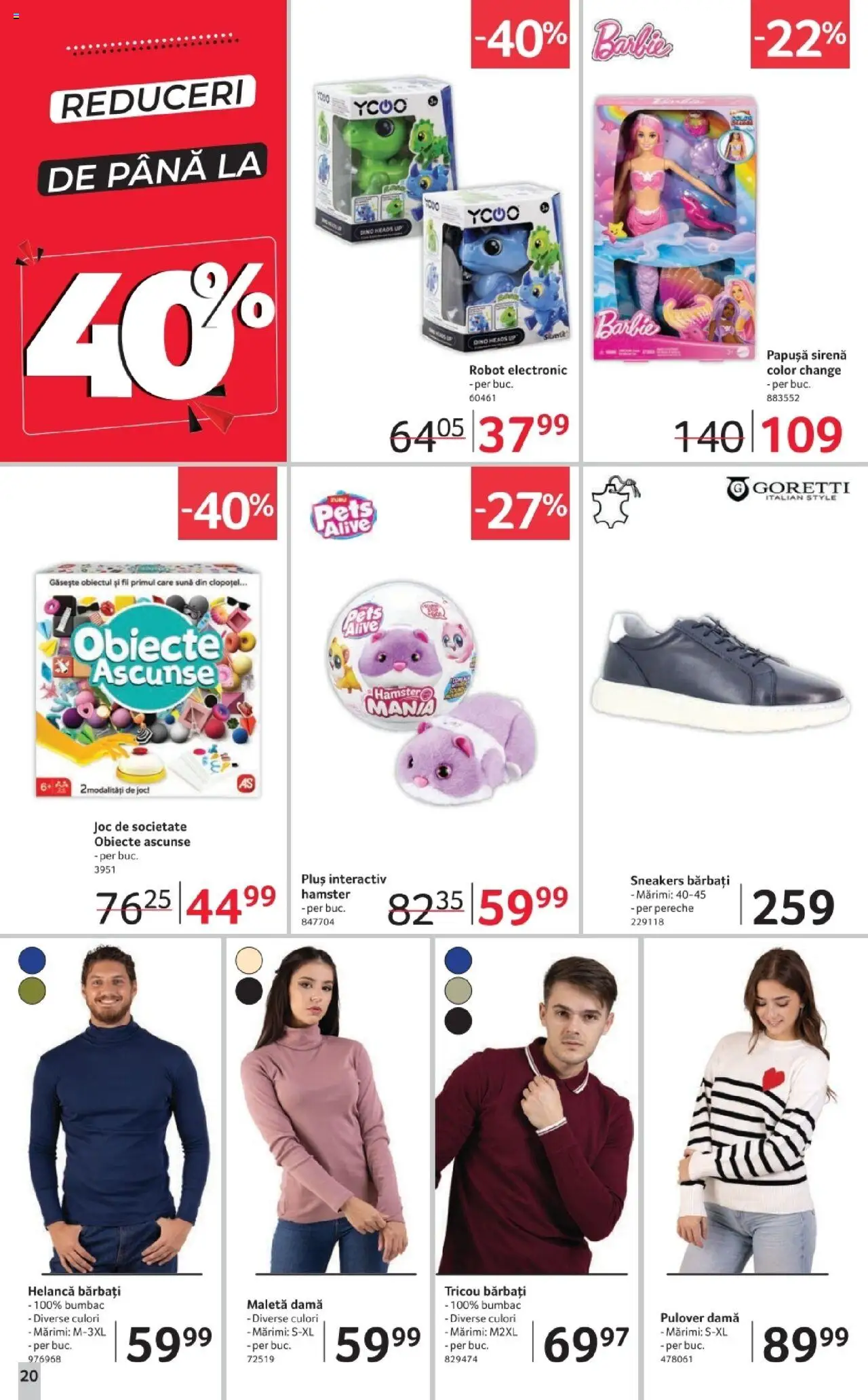 Catalog Selgros 3 - 15 Octombrie 2025 | Pagina 20 | Produse: Joc, Robot, Tricou, Pulover