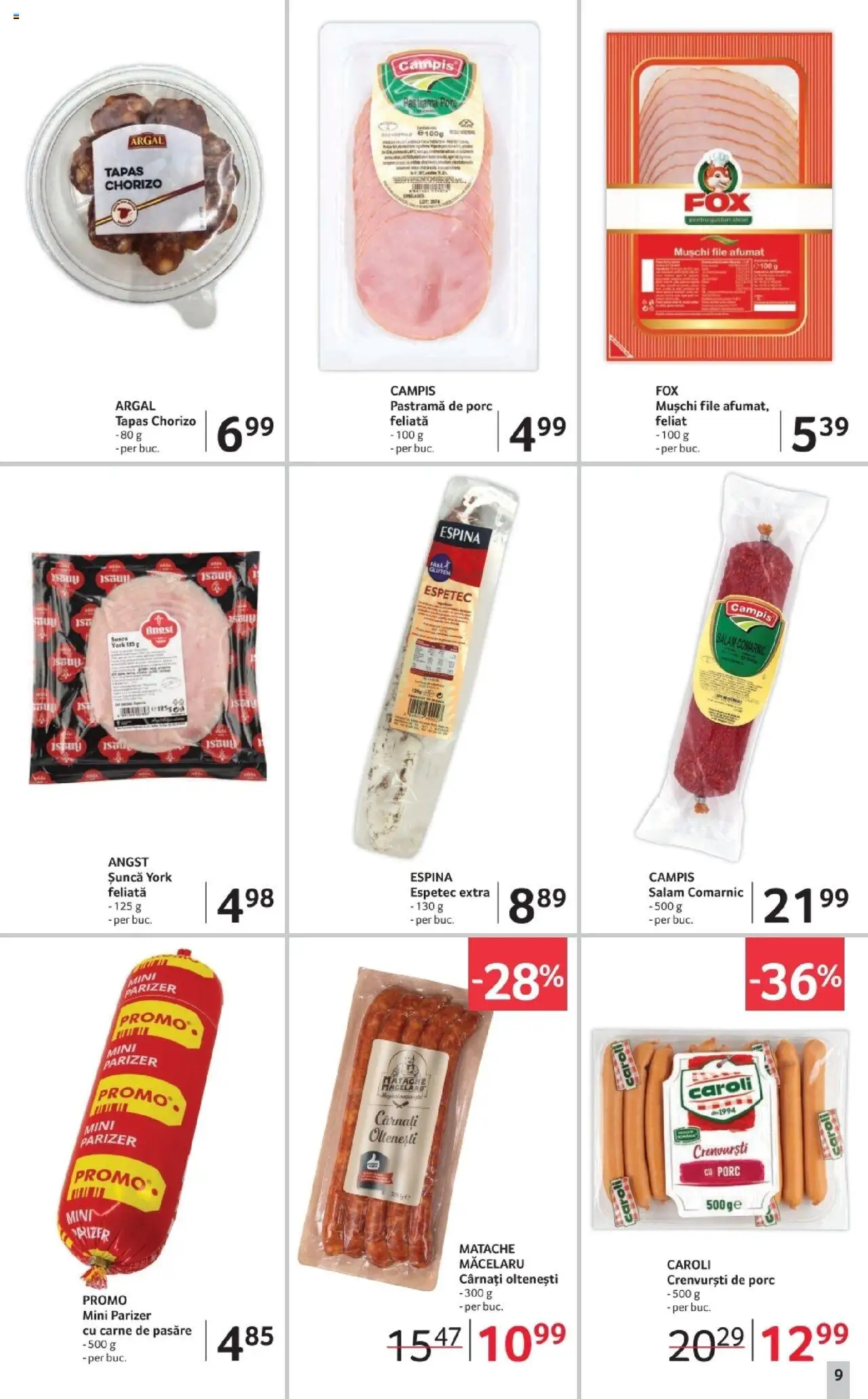 Catalog Selgros 3 - 15 Octombrie 2025 | Pagina 9 | Produse: Salam, Șuncă, Parizer, Cârnați
