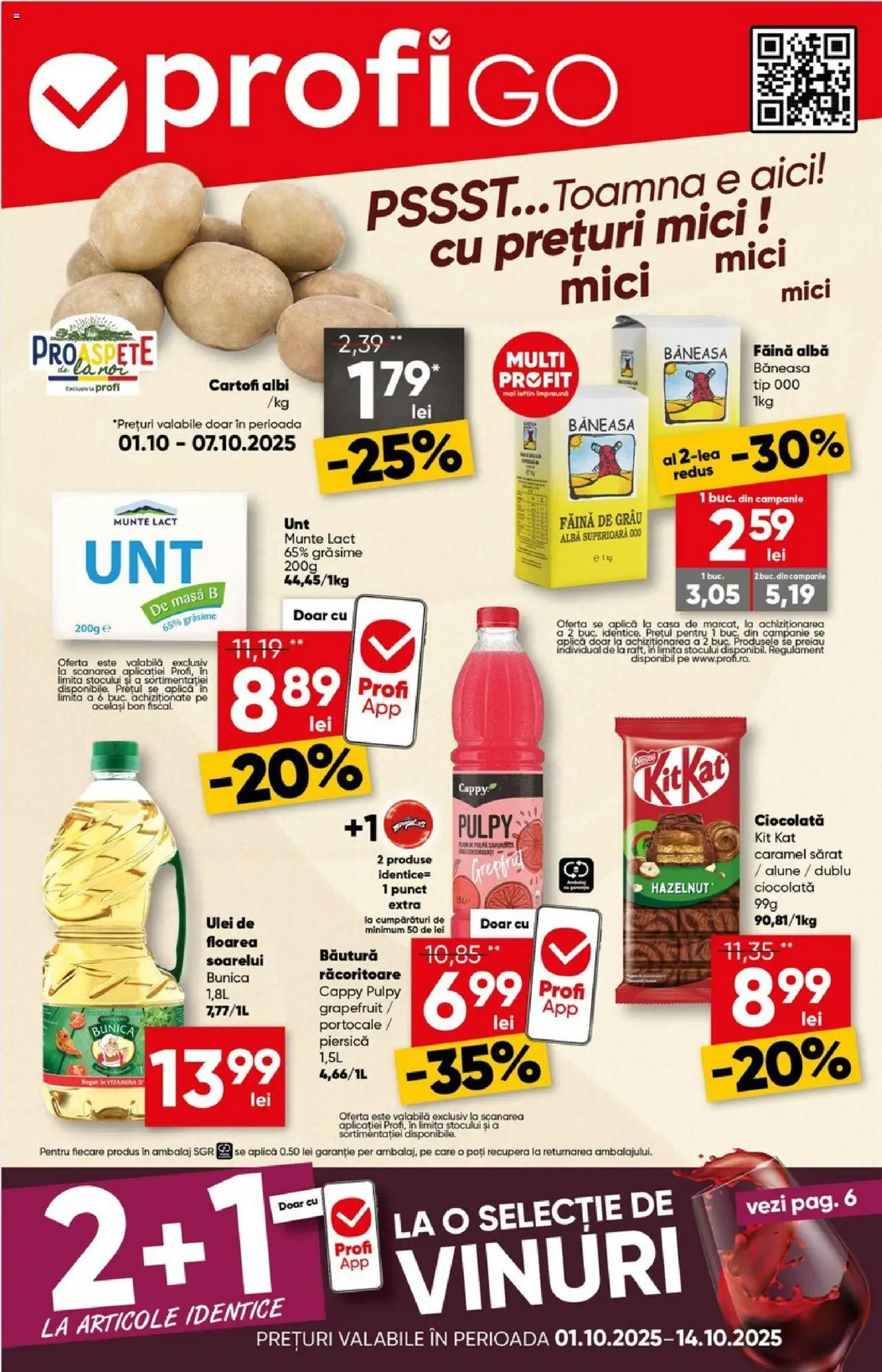 Catalog Profi 1 - 13 Octombrie 2025 | Pagina 1 | Produse: Piersică, Alune, Făină, Bant