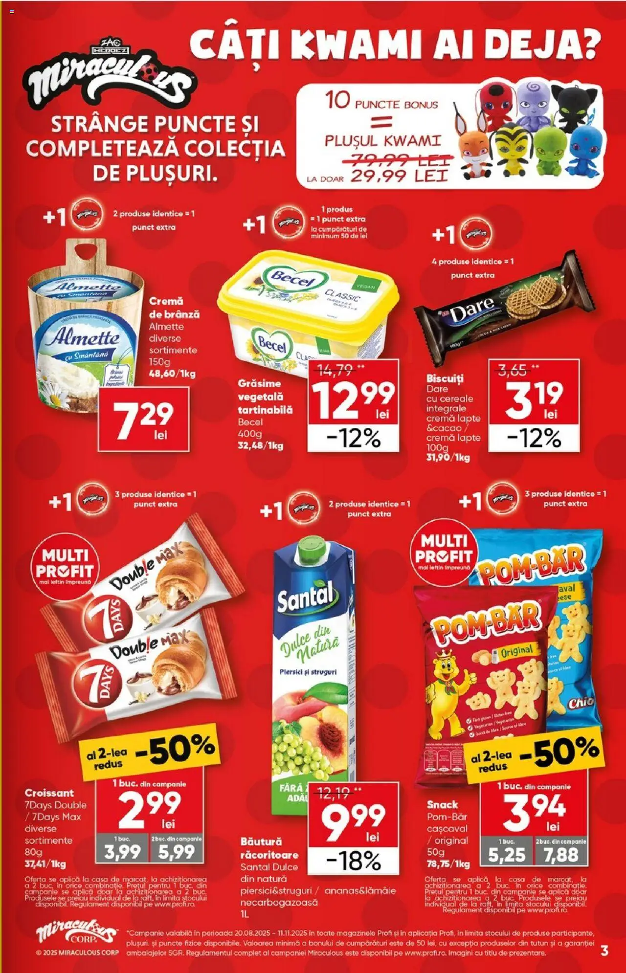 Catalog Profi 1 - 13 Octombrie 2025 | Pagina 3 | Produse: Cașcaval, Brânză, Cremă de brânză, Biscuiți